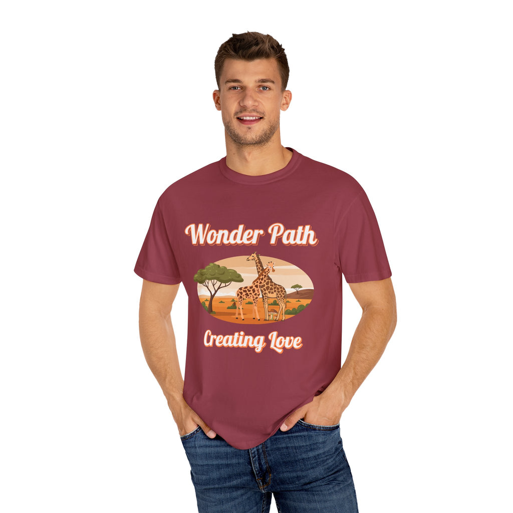 Giraffe Safari «Wonder Path Creating Love» T-Shirt