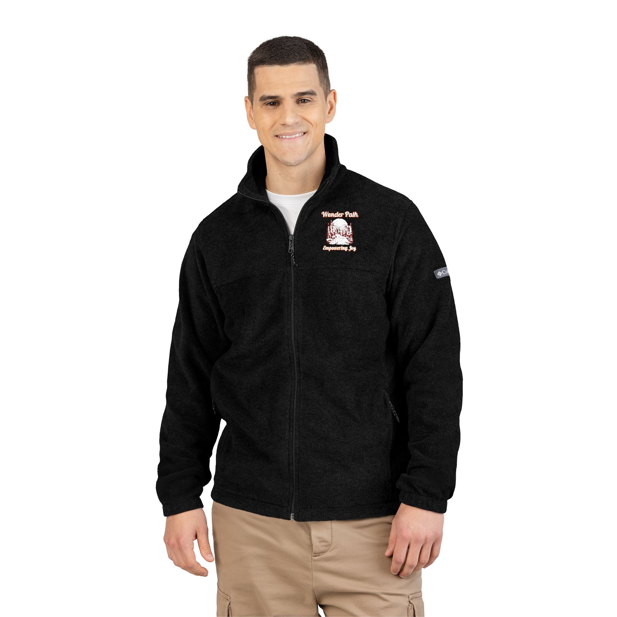 Embroidered Unisex Columbia Fleece Jacket - Cozy Style for All Seasons