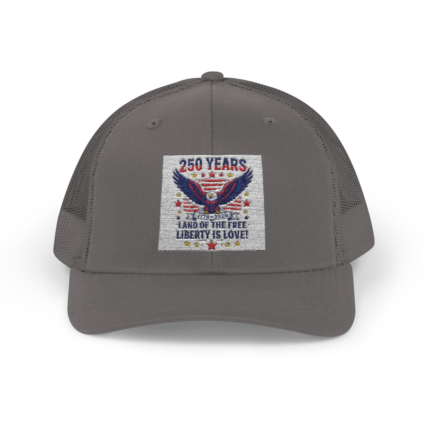 Patriotic Eagle Snapback Trucker Cap — USA Flag Graphic