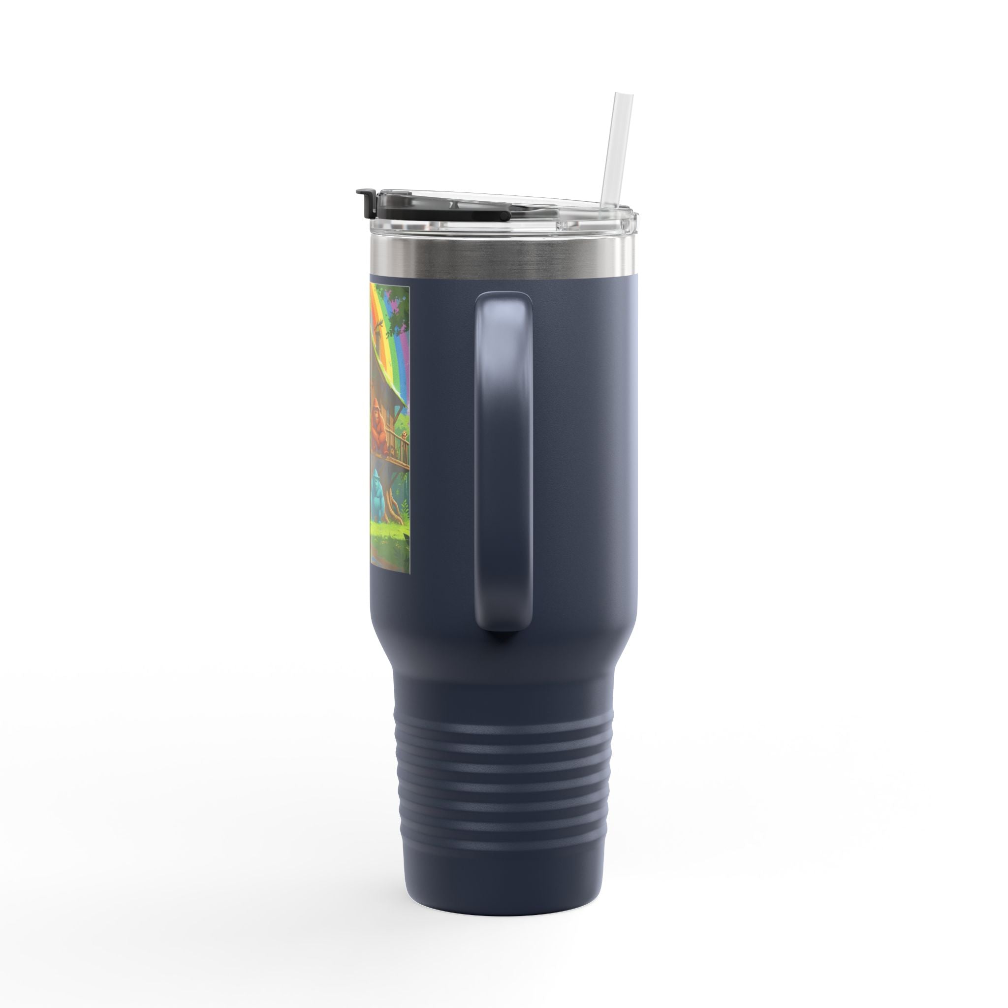 Vibrant Insulated Travel Mug, 40oz - Perfect for Outdoor Adventures, Gifts for Coffee Lovers, Eco-Friendly Insulated Drinkware