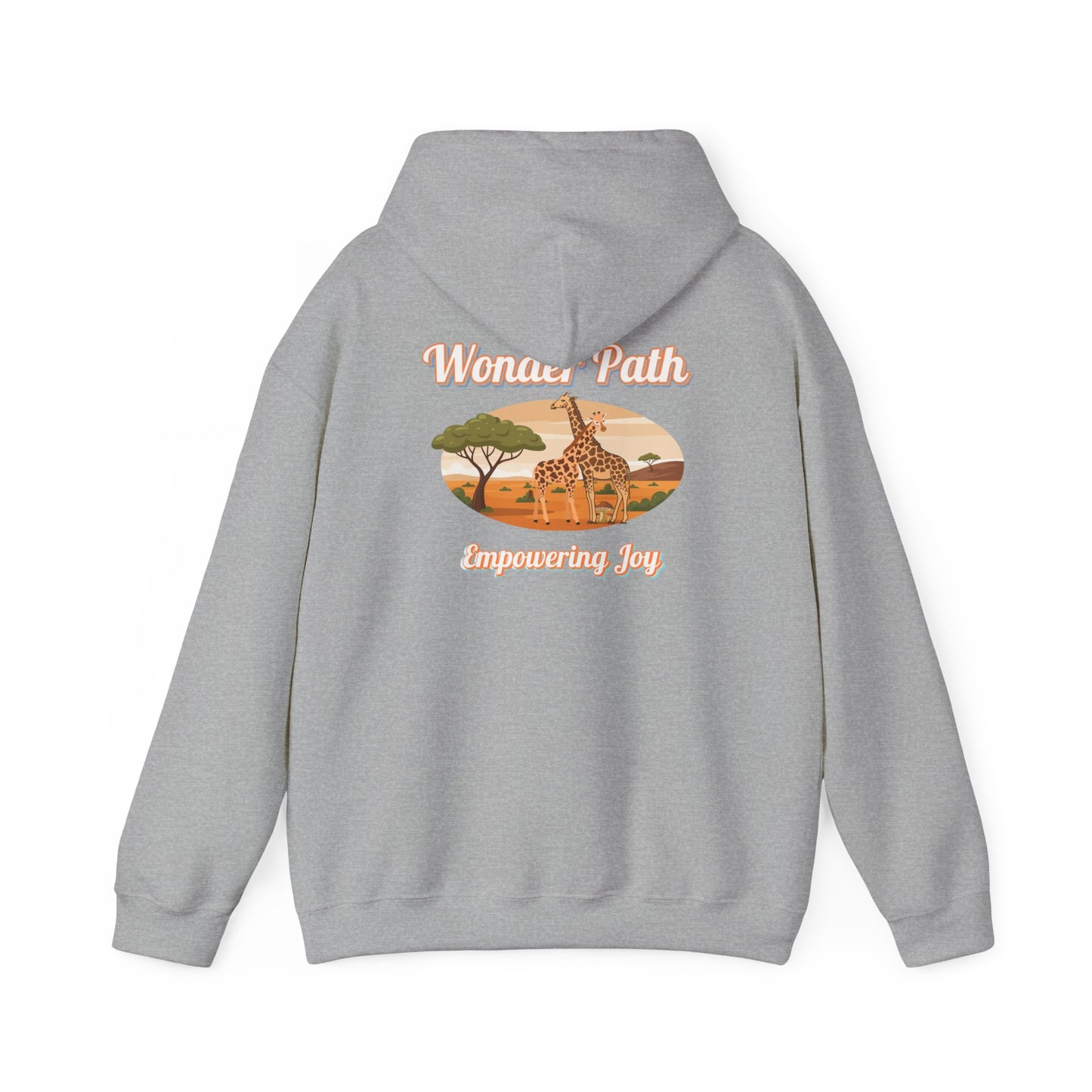 Giraffe Love Hoodie – "Love Is Strength" Wonder Path Empowering Joy Sweatshirt