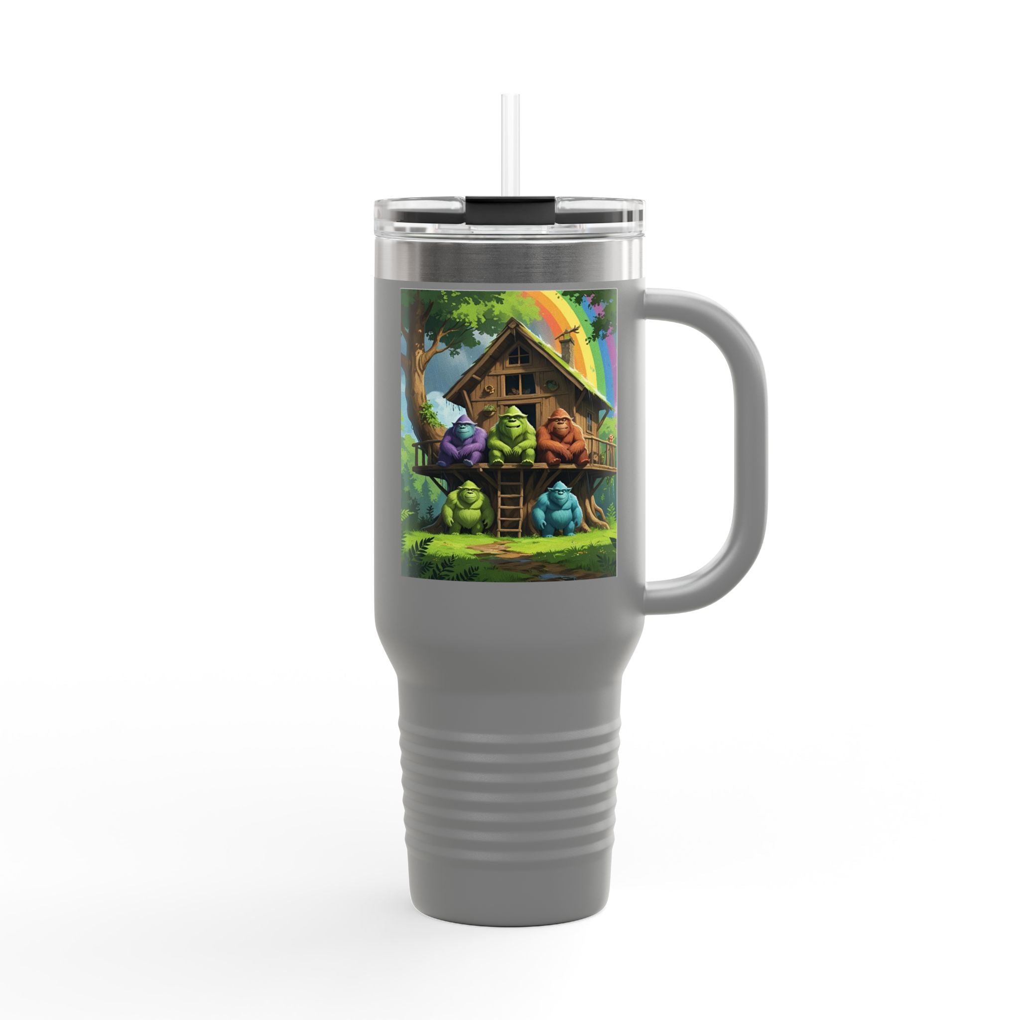 Vibrant Insulated Travel Mug, 40oz - Perfect for Outdoor Adventures, Gifts for Coffee Lovers, Eco-Friendly Insulated Drinkware