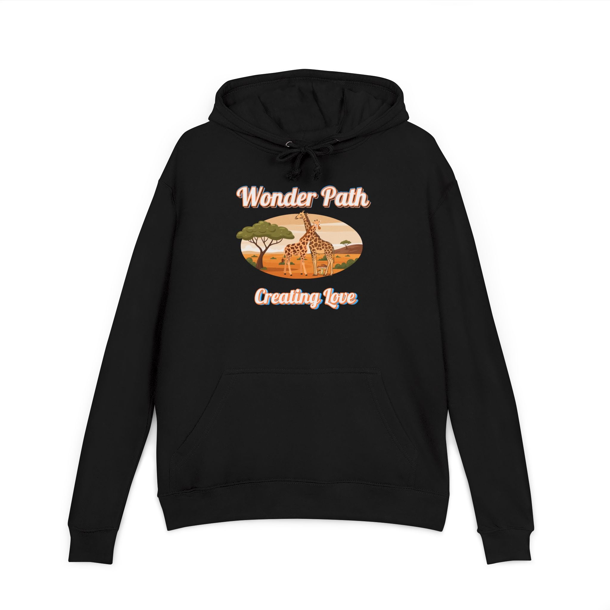 Giraffe 'Love Fearlessly' Hoodie — Wonder Path Graphic Pullover
