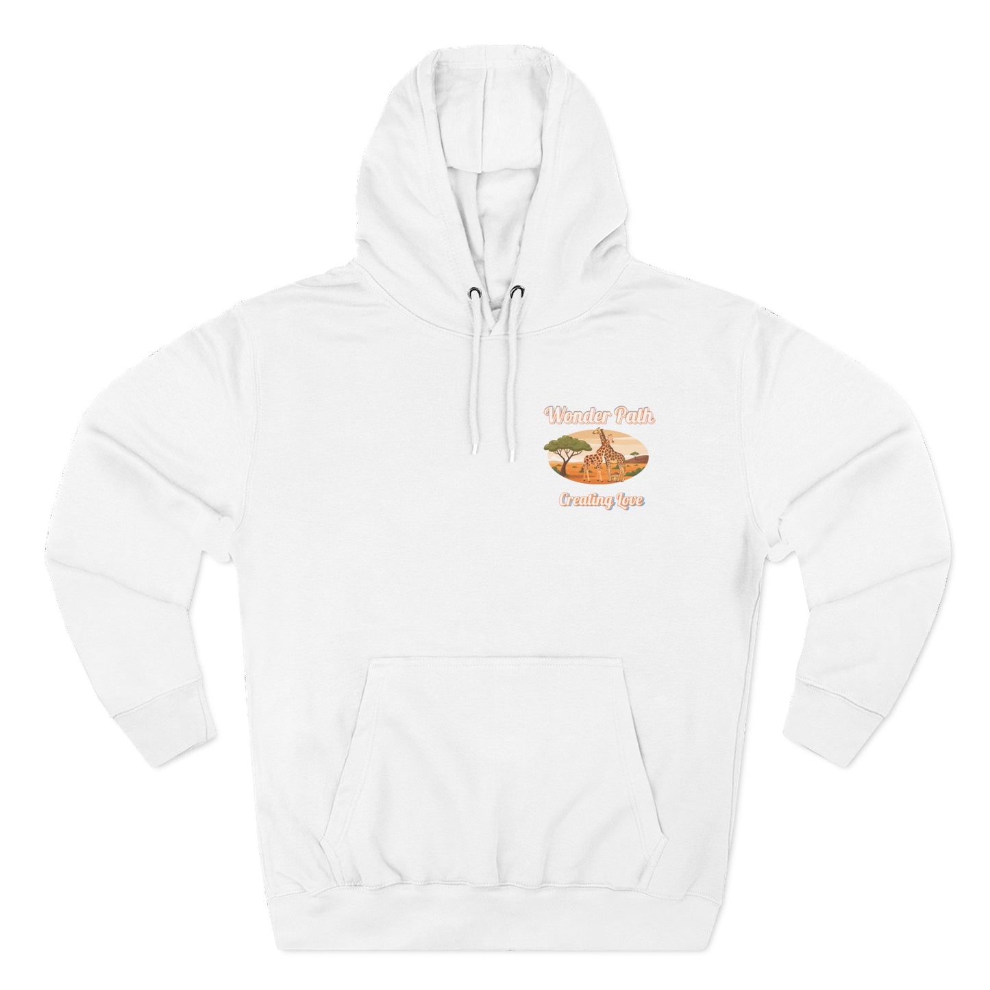 Giraffe 'Love Fearlessly' Hoodie — Animal Lover Graphic Fleece