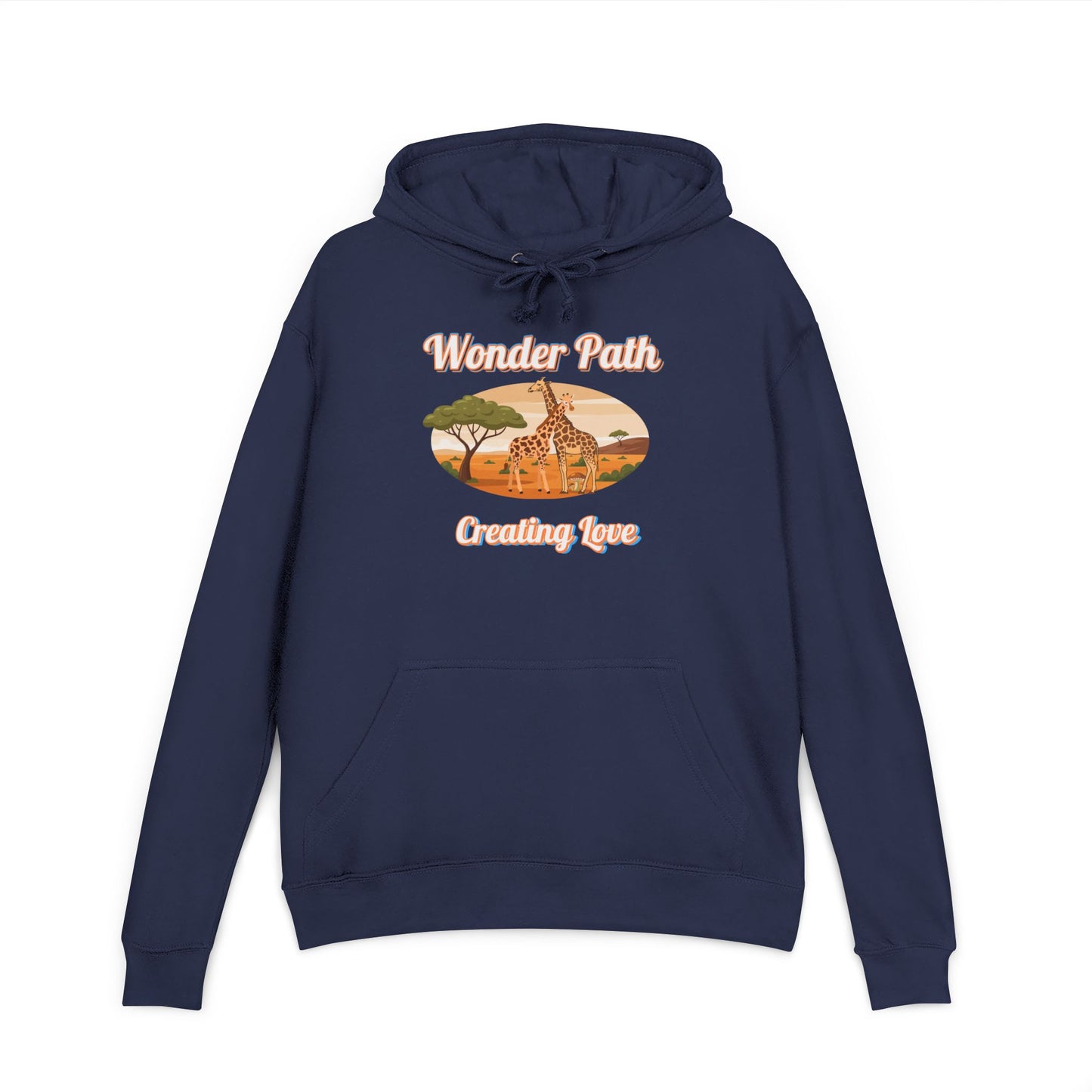 Giraffe 'Love Fearlessly' Hoodie — Wonder Path Graphic Pullover