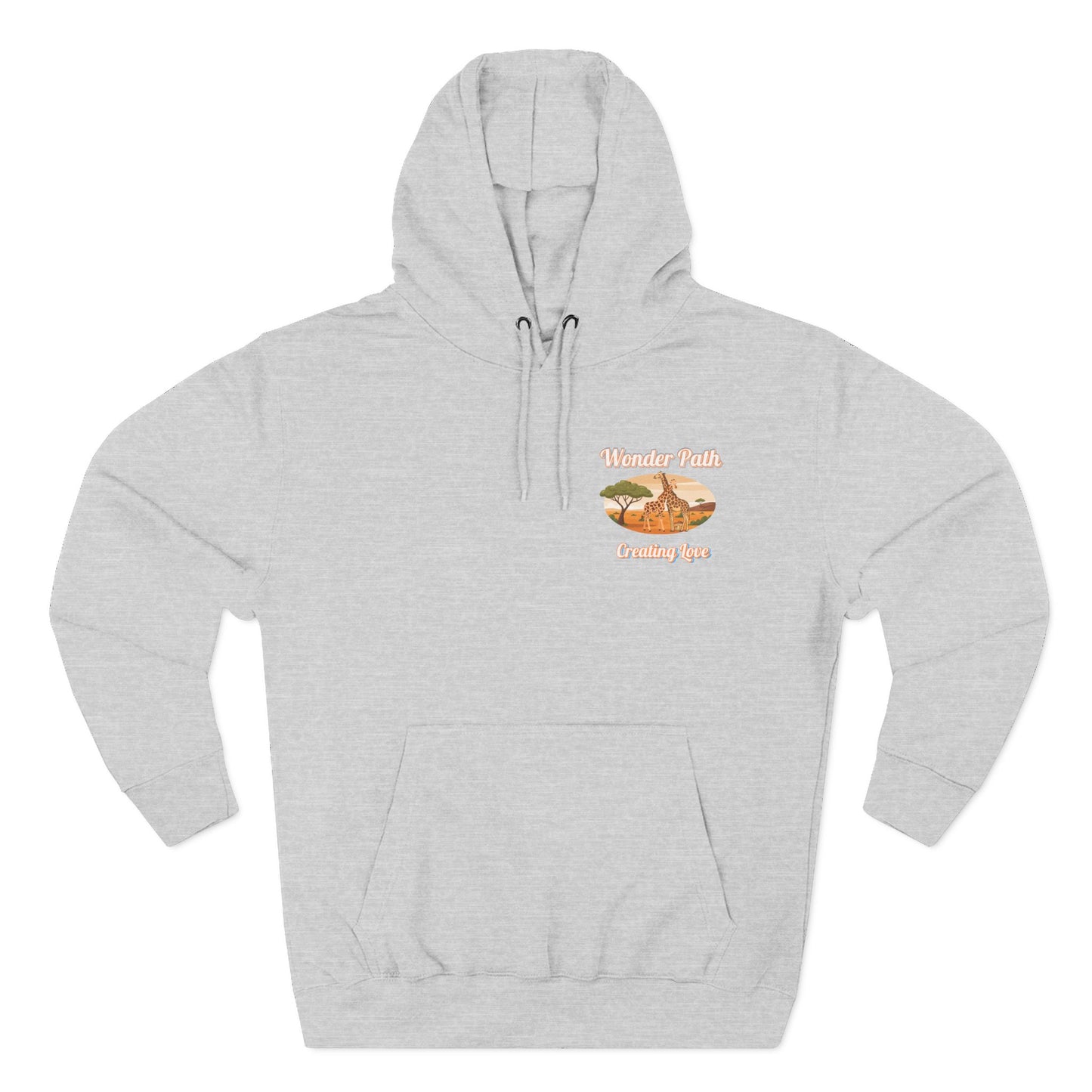 Giraffe 'Love Fearlessly' Hoodie — Animal Lover Graphic Fleece