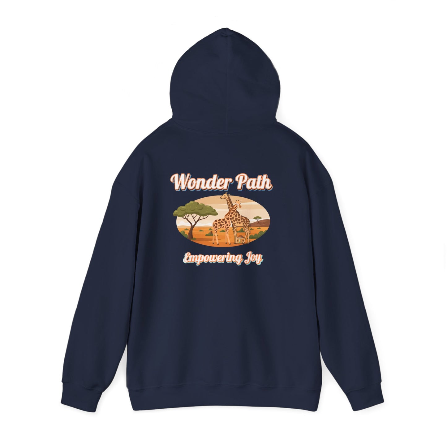Giraffe Love Hoodie – "Love Is Strength" Wonder Path Empowering Joy Sweatshirt