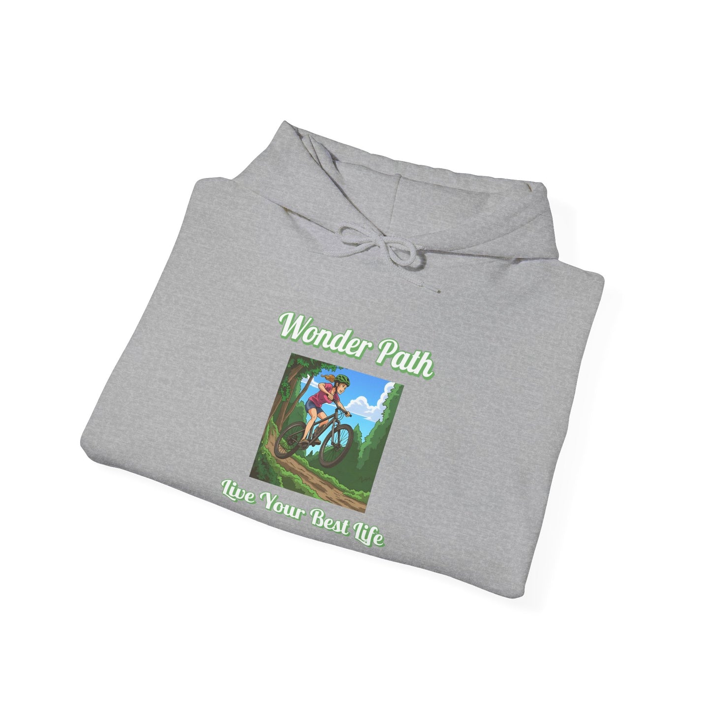 Wonder Path Unisex Hooded Sweatshirt | Inspirational Sweatshirt, Cozy Casual Wear, Gift for Nature Lovers, Unique Hoodie, Everyday Comfort