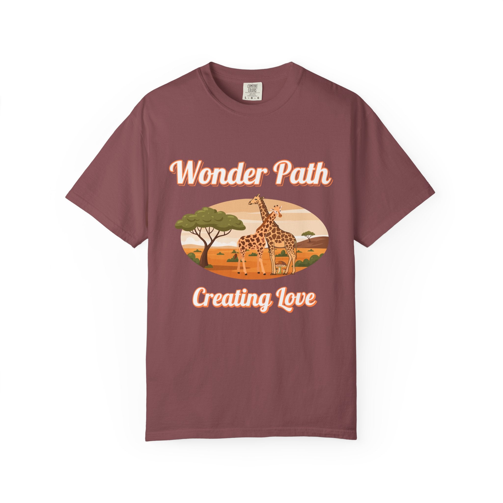 Giraffe Safari «Wonder Path Creating Love» T-Shirt