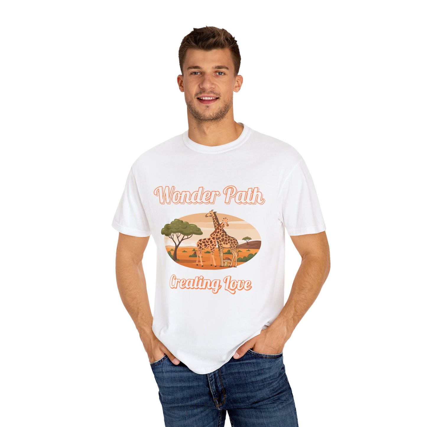Giraffe Safari «Wonder Path Creating Love» T-Shirt