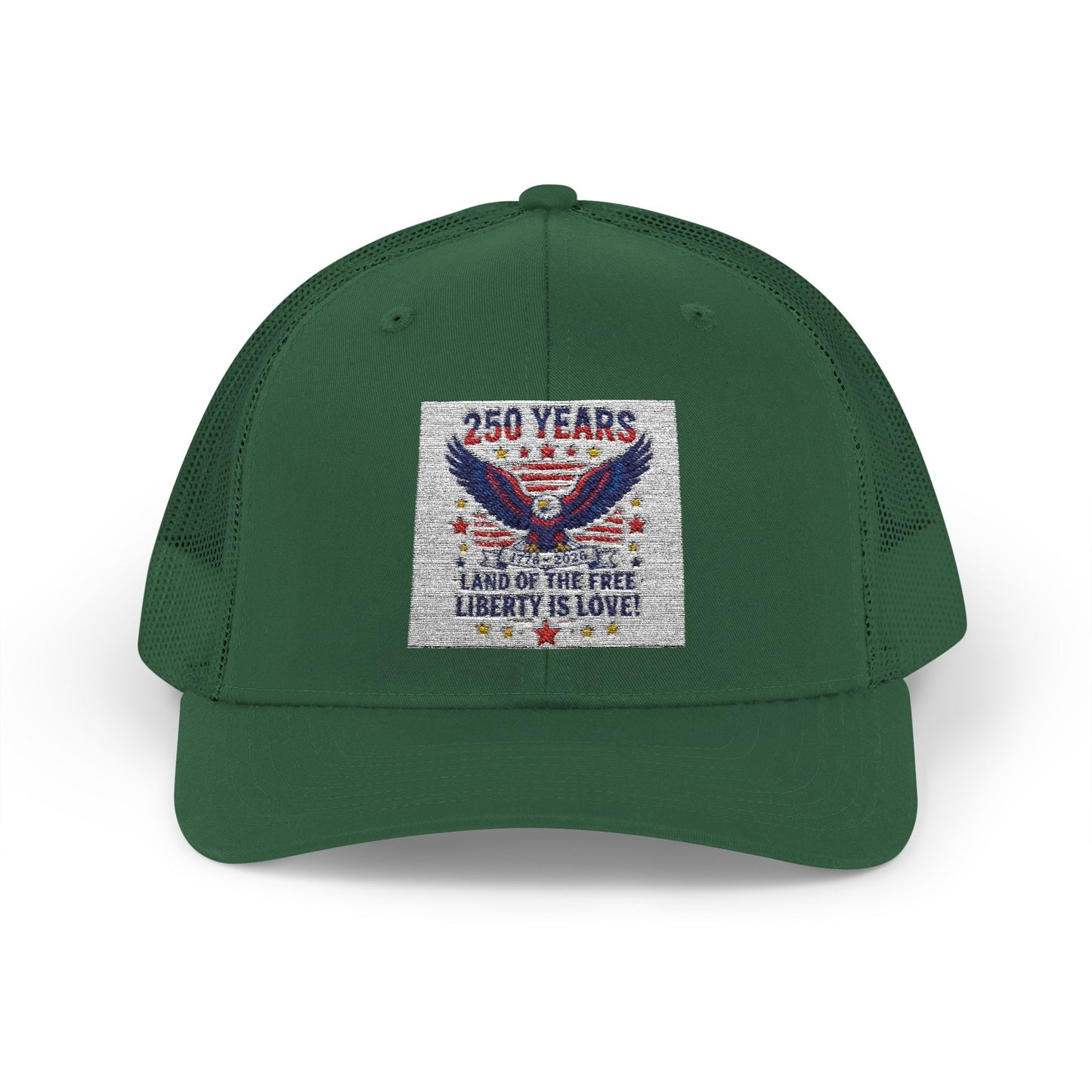 Patriotic Eagle Snapback Trucker Cap — USA Flag Graphic