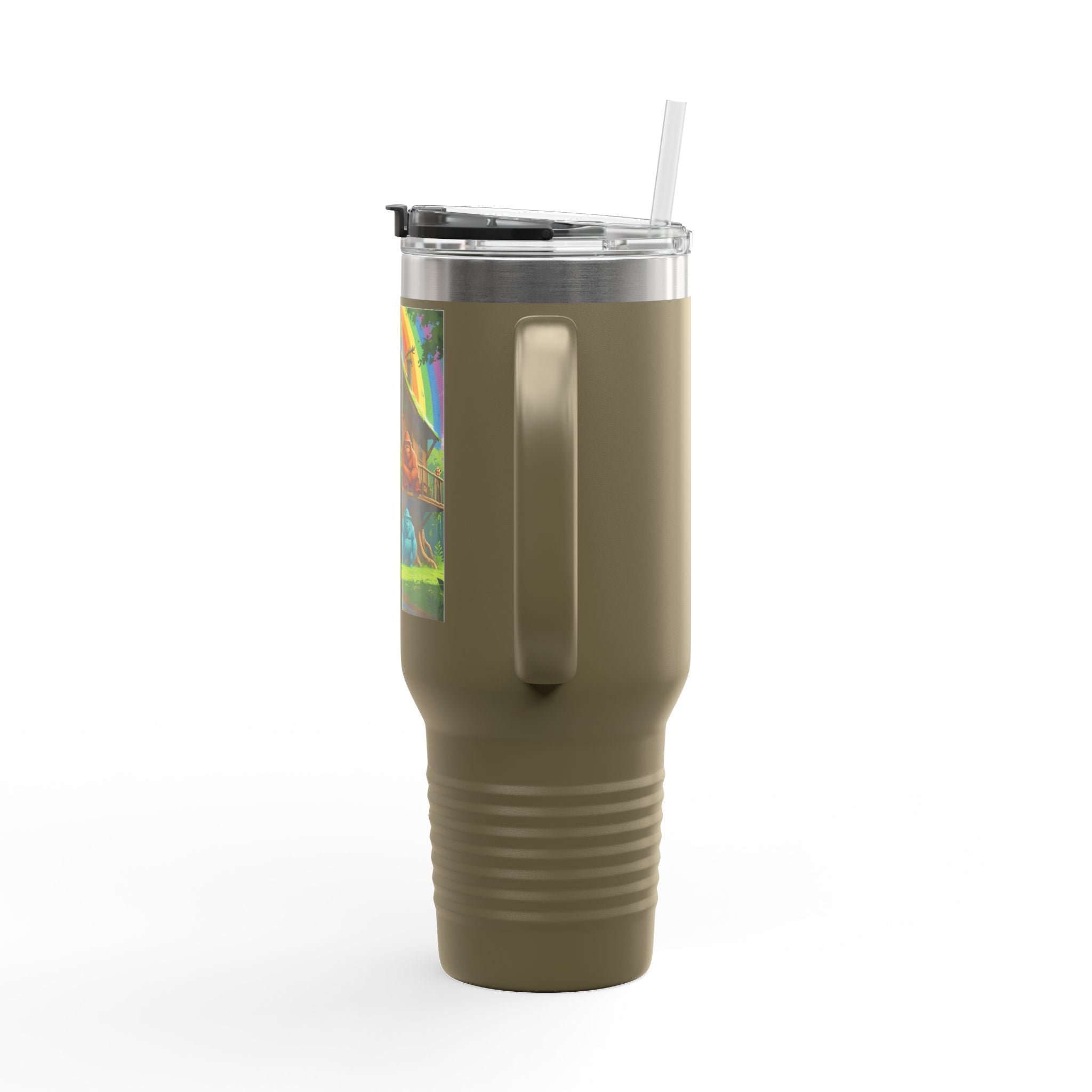 Vibrant Insulated Travel Mug, 40oz - Perfect for Outdoor Adventures, Gifts for Coffee Lovers, Eco-Friendly Insulated Drinkware