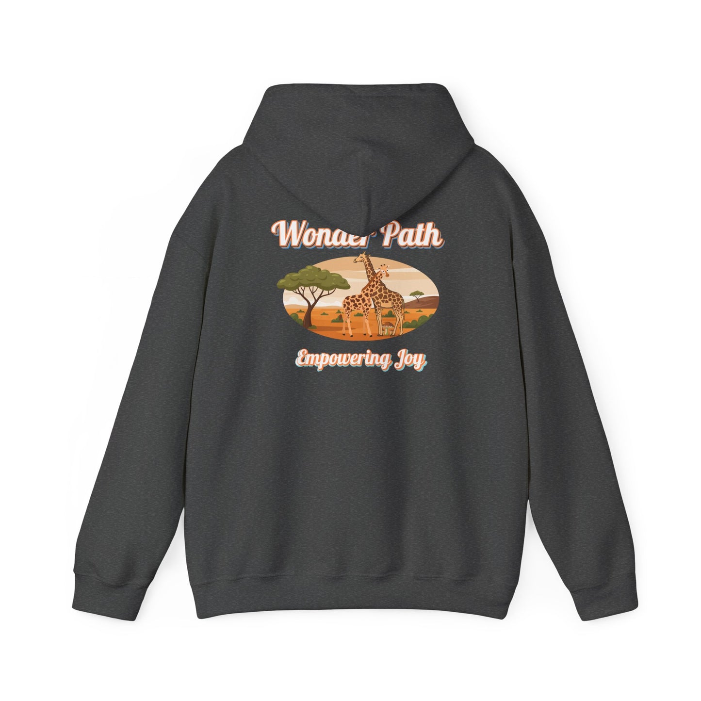 Giraffe Love Hoodie – "Love Is Strength" Wonder Path Empowering Joy Sweatshirt