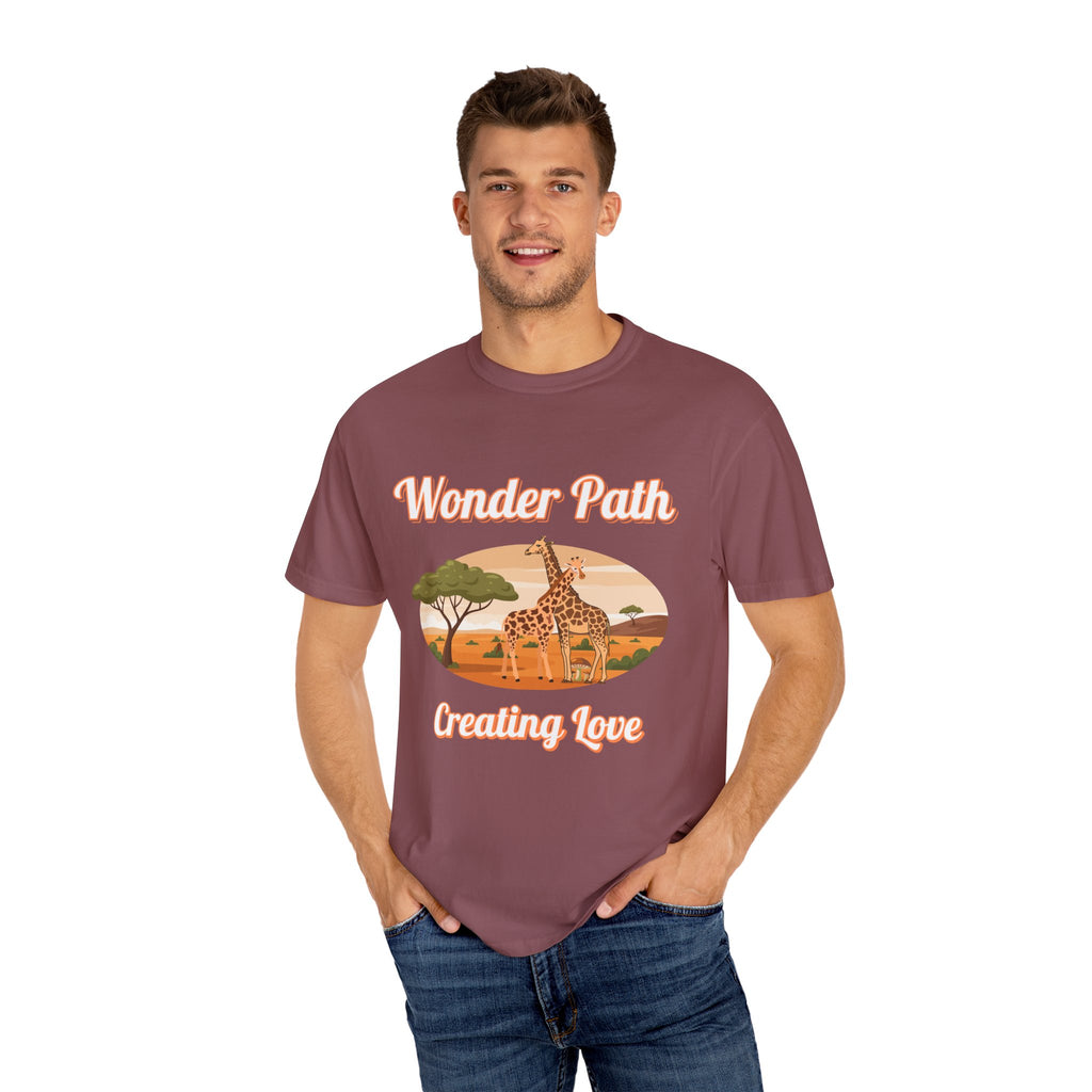 Giraffe Safari «Wonder Path Creating Love» T-Shirt