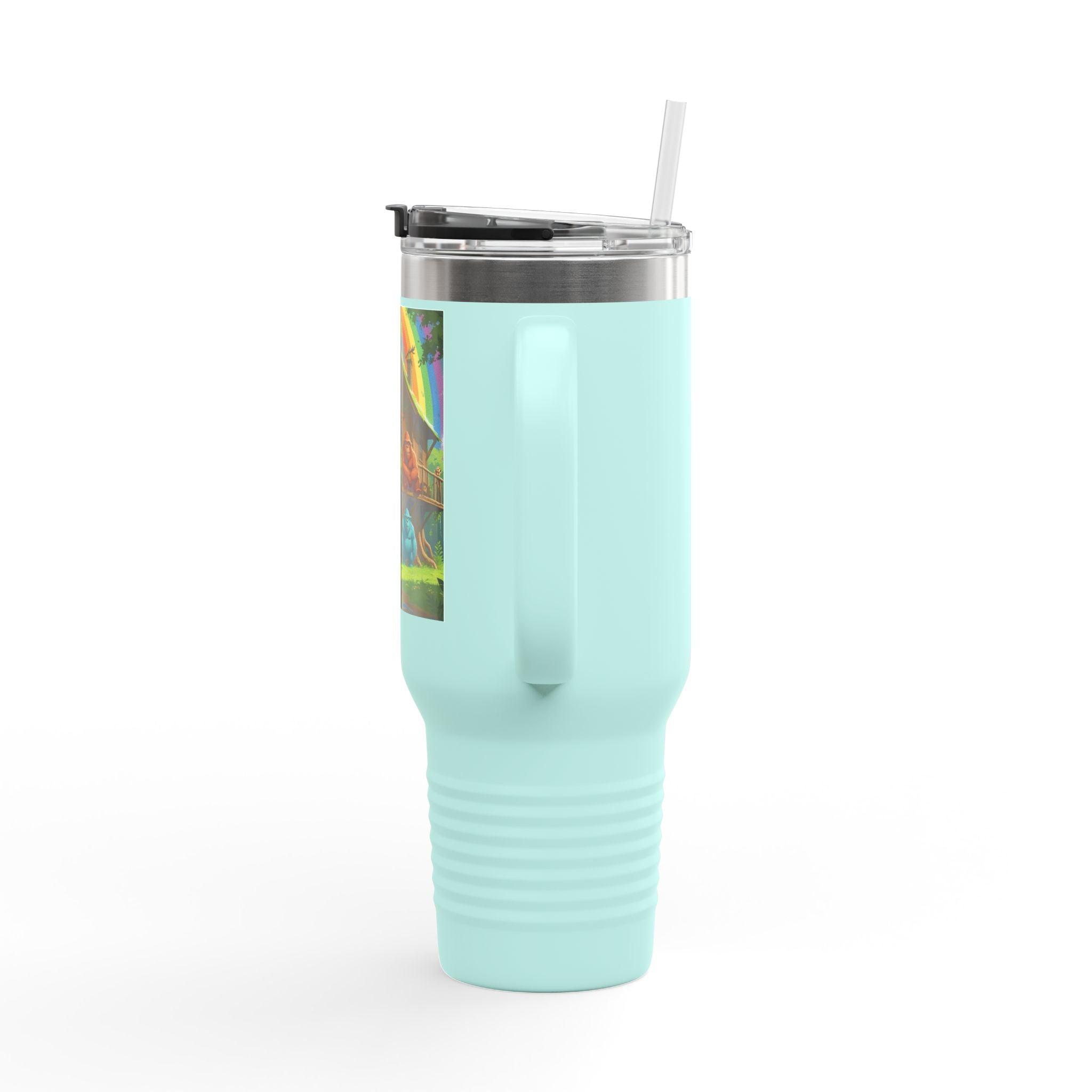 Vibrant Insulated Travel Mug, 40oz - Perfect for Outdoor Adventures, Gifts for Coffee Lovers, Eco-Friendly Insulated Drinkware