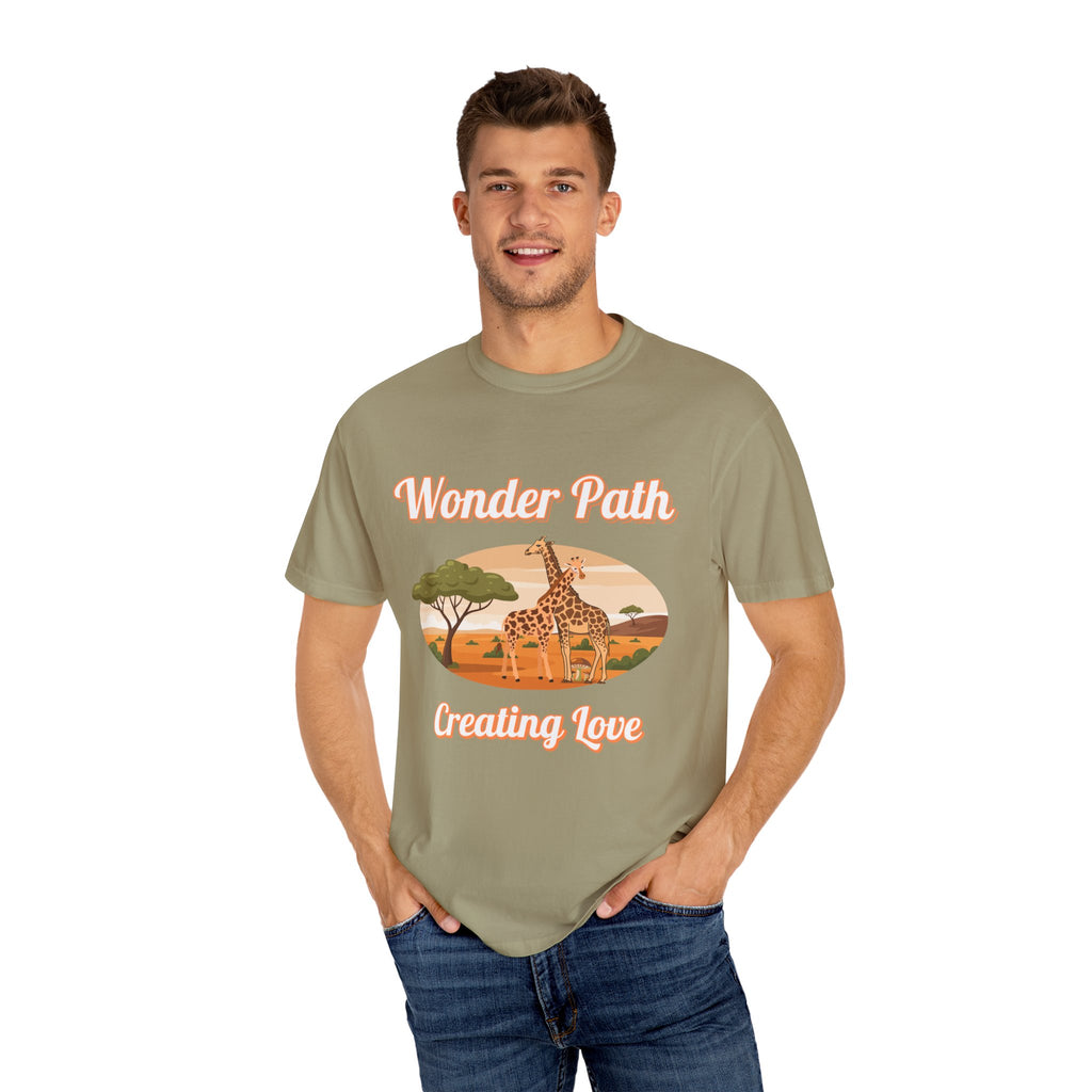 Giraffe Safari «Wonder Path Creating Love» T-Shirt
