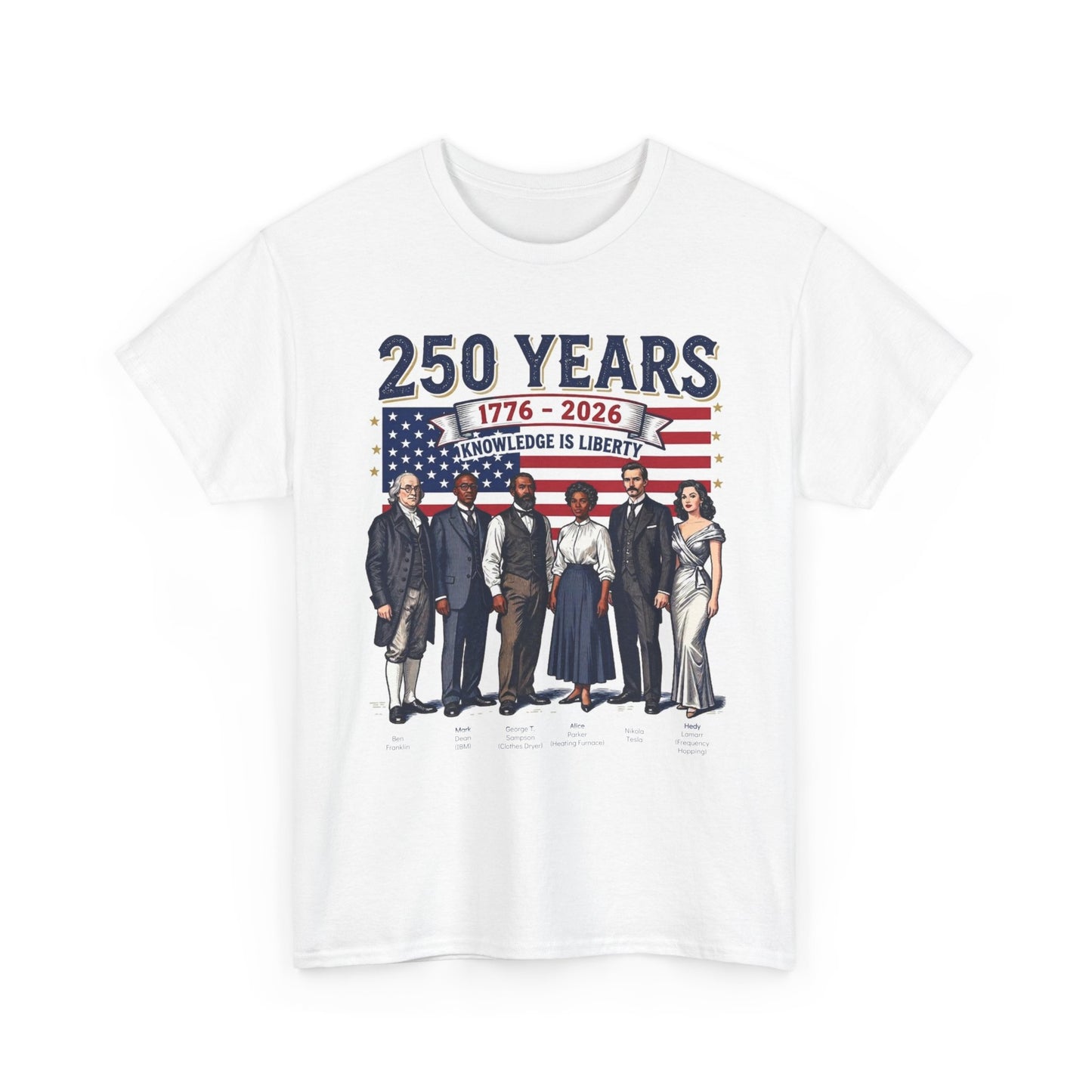250 Years USA Independence T-Shirt – 1776-2026 Patriotic American History Tee