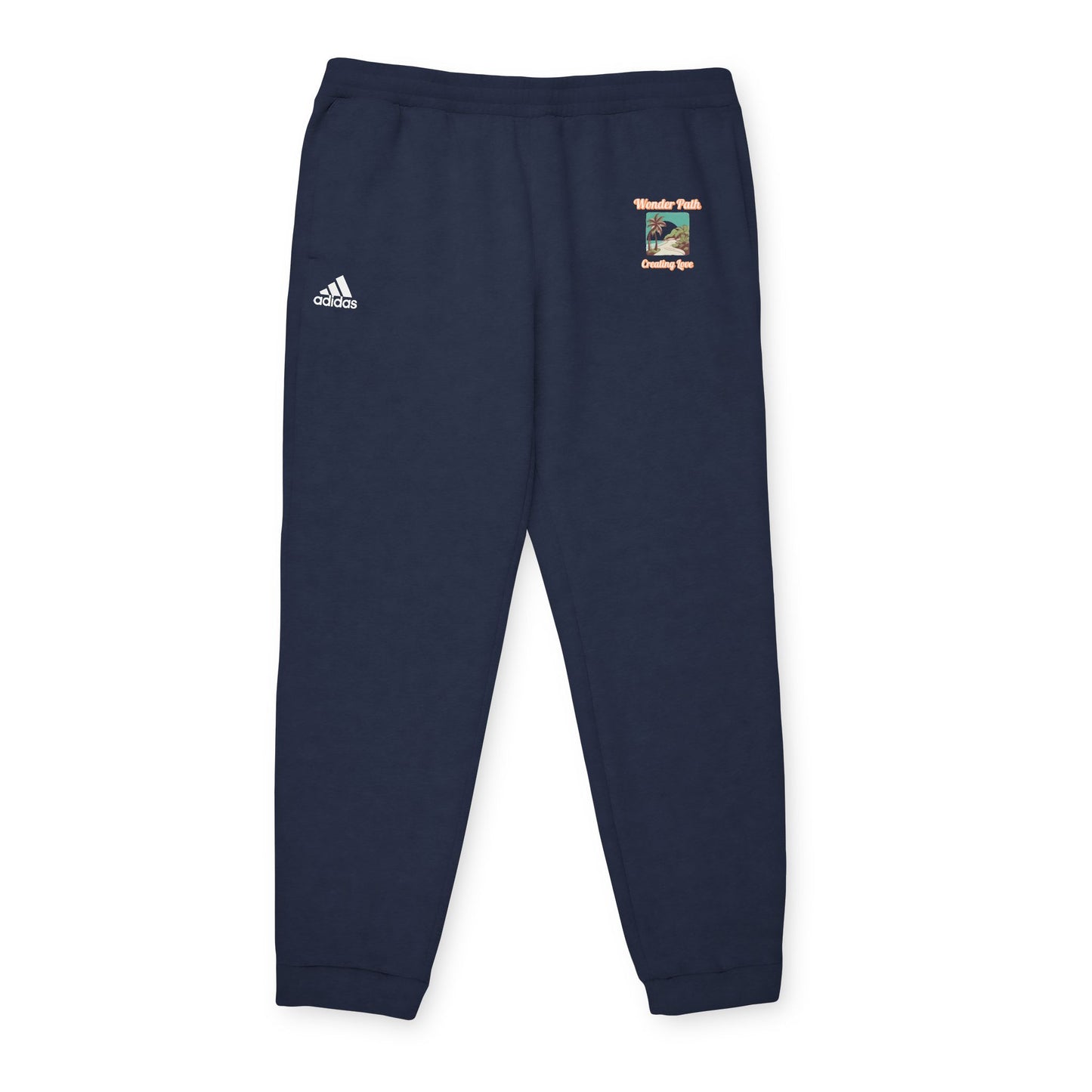 Fleece Joggers — Retro Surf Patch Graphic
