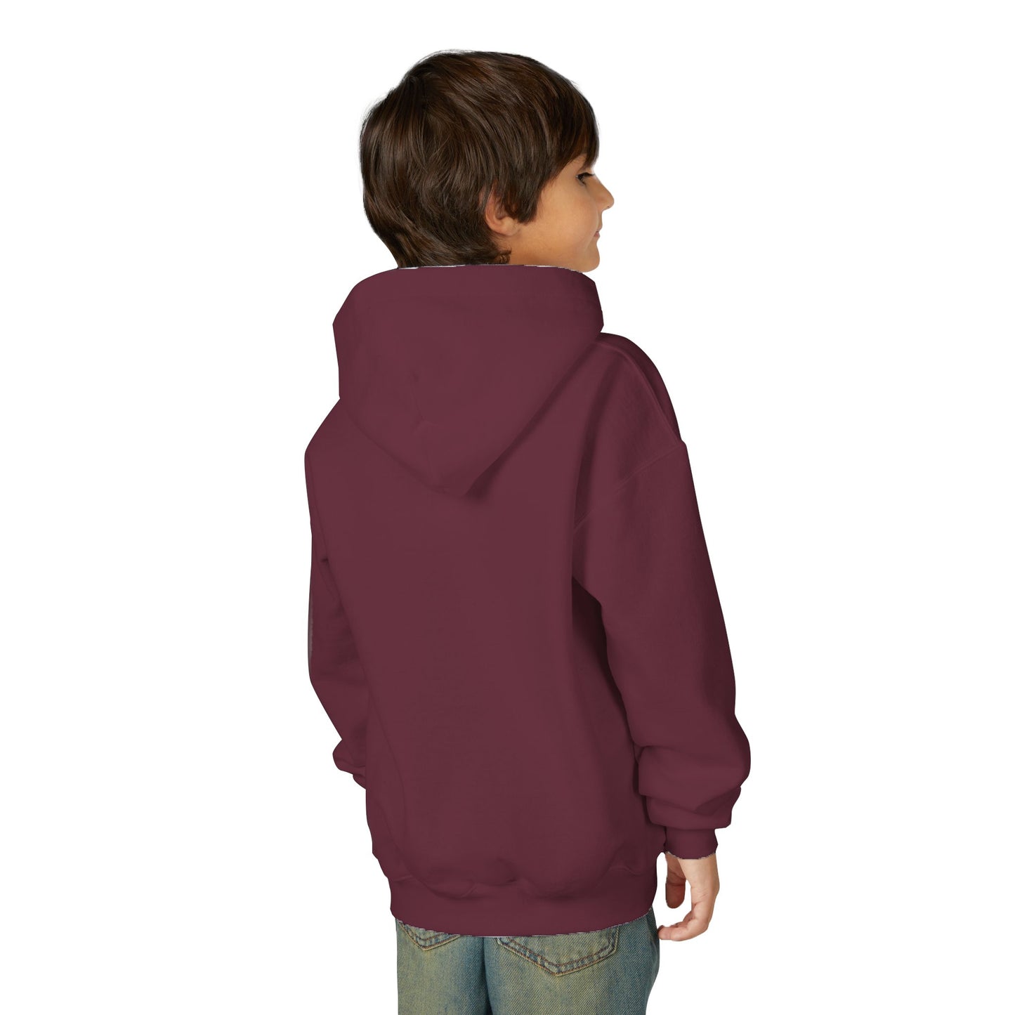 Youth Hoodie with Fun Bigfoot Design, Casual Sweatshirt for Kids, Perfect for Camp, Holidays, or Everyday Wear