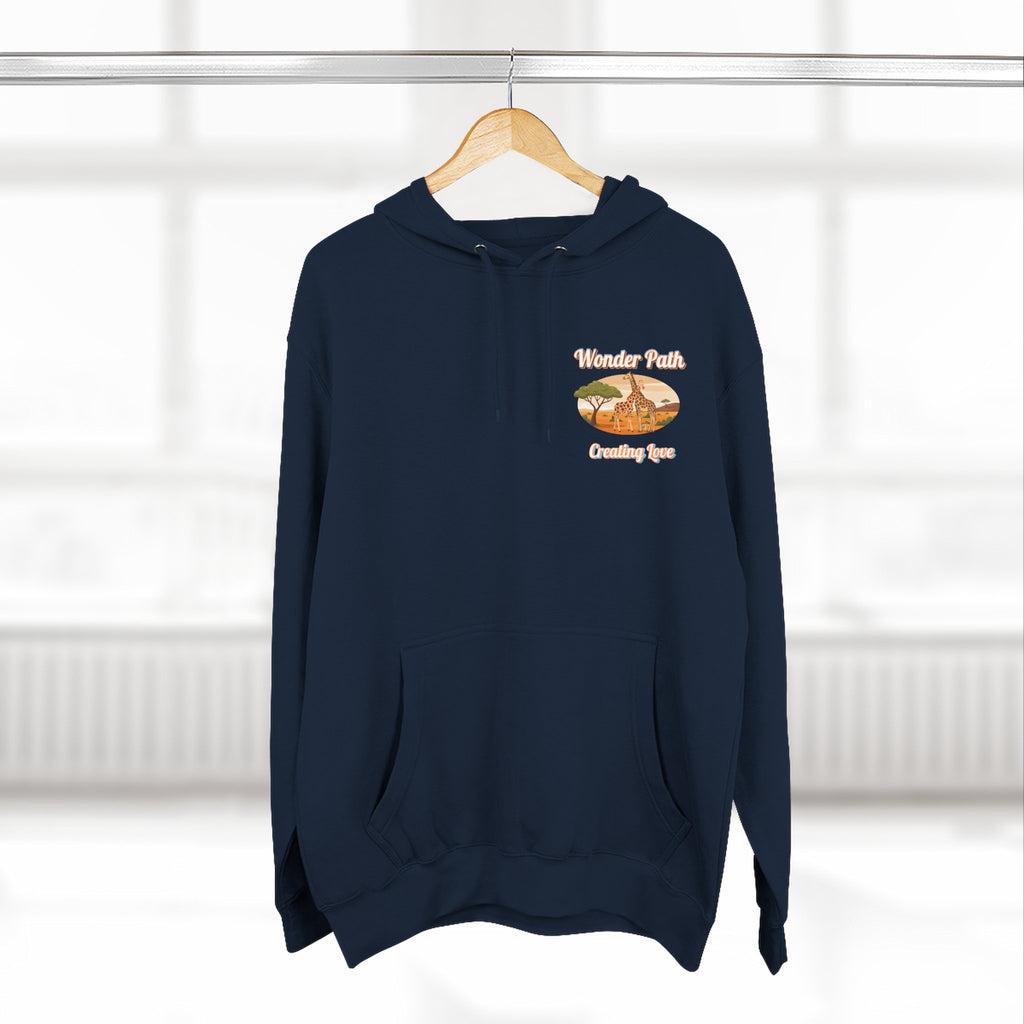 Giraffe 'Love Fearlessly' Hoodie — Animal Lover Graphic Fleece