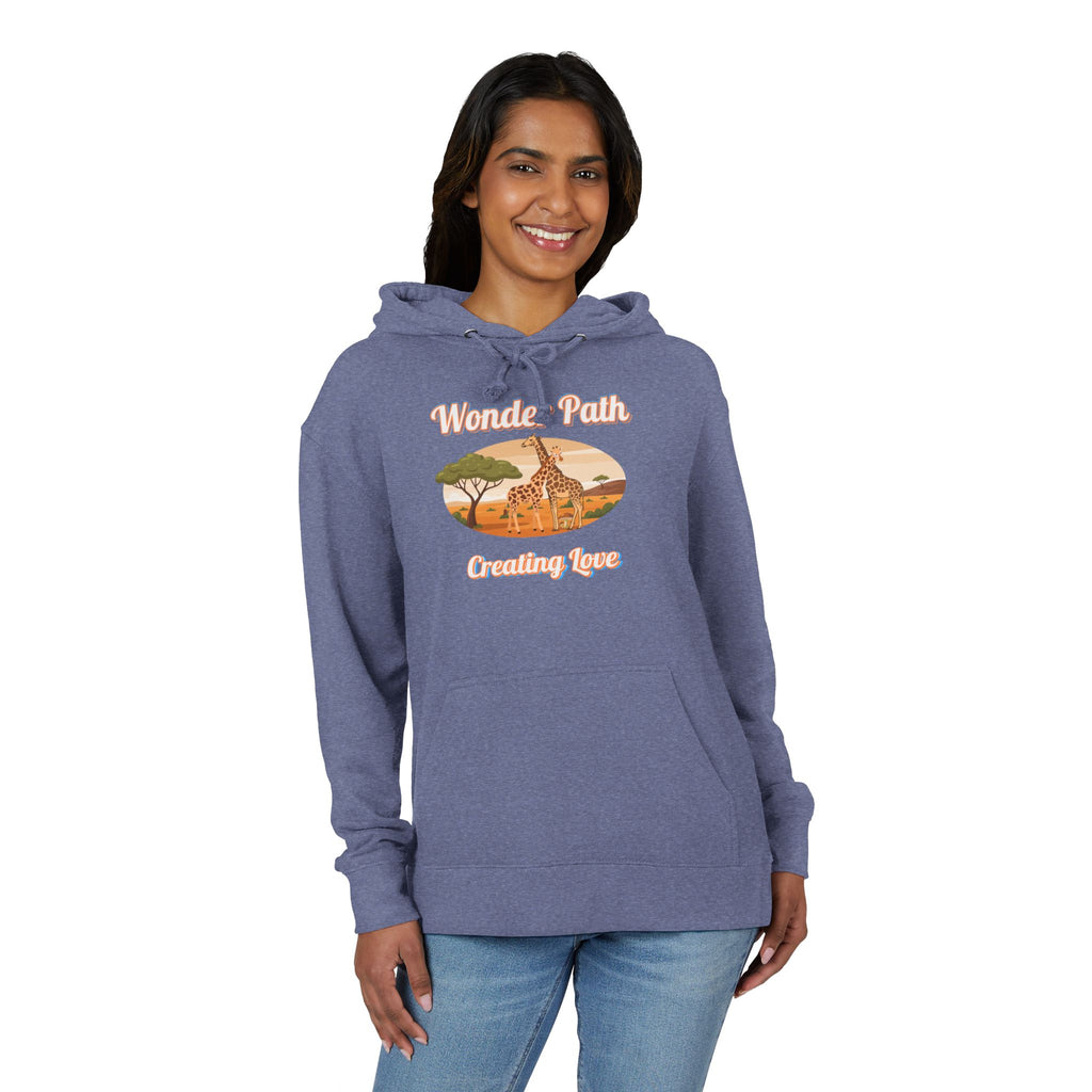 Giraffe 'Love Fearlessly' Hoodie — Wonder Path Graphic Pullover