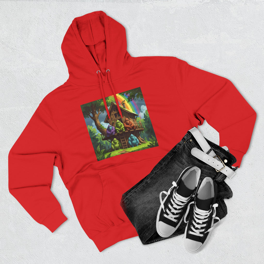 Cozy Treehouse Fantasy Hoodie — Whimsical Forest Cabin Design