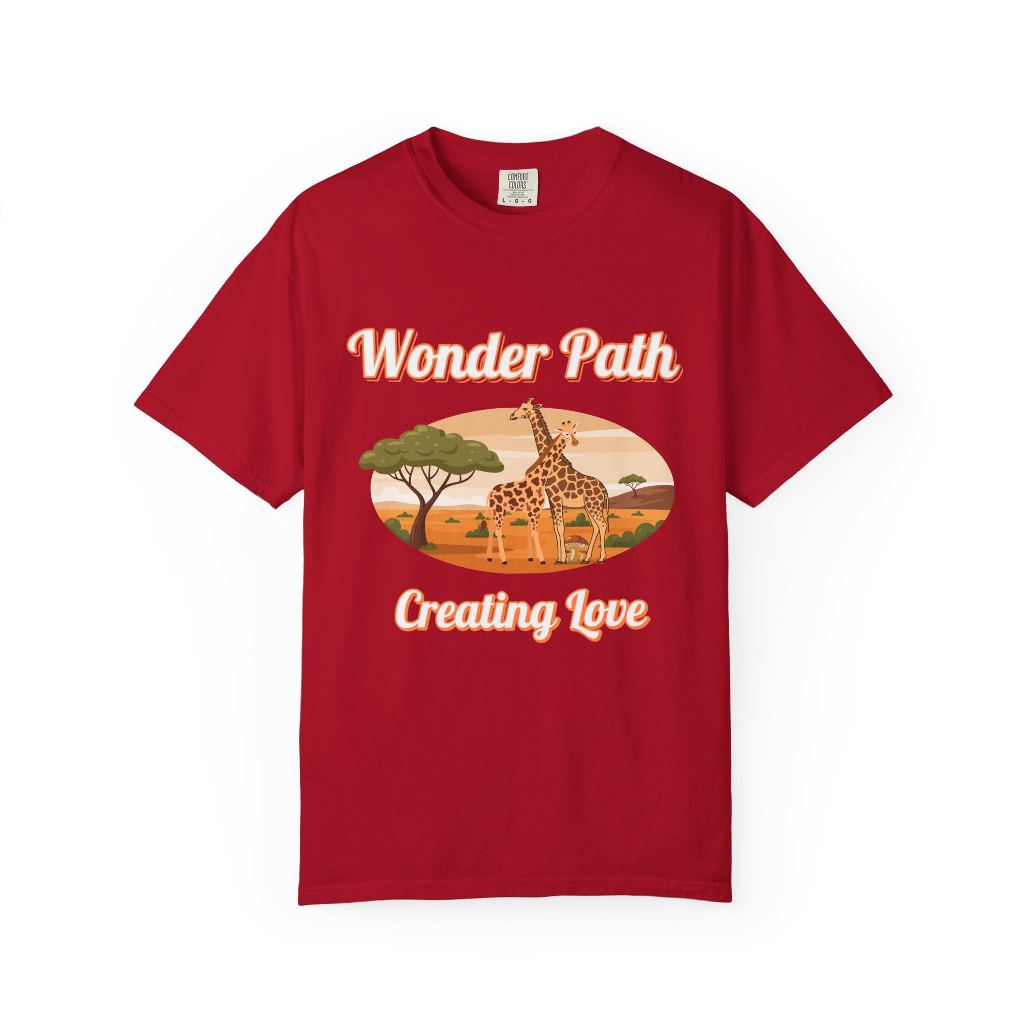 Giraffe Safari «Wonder Path Creating Love» T-Shirt