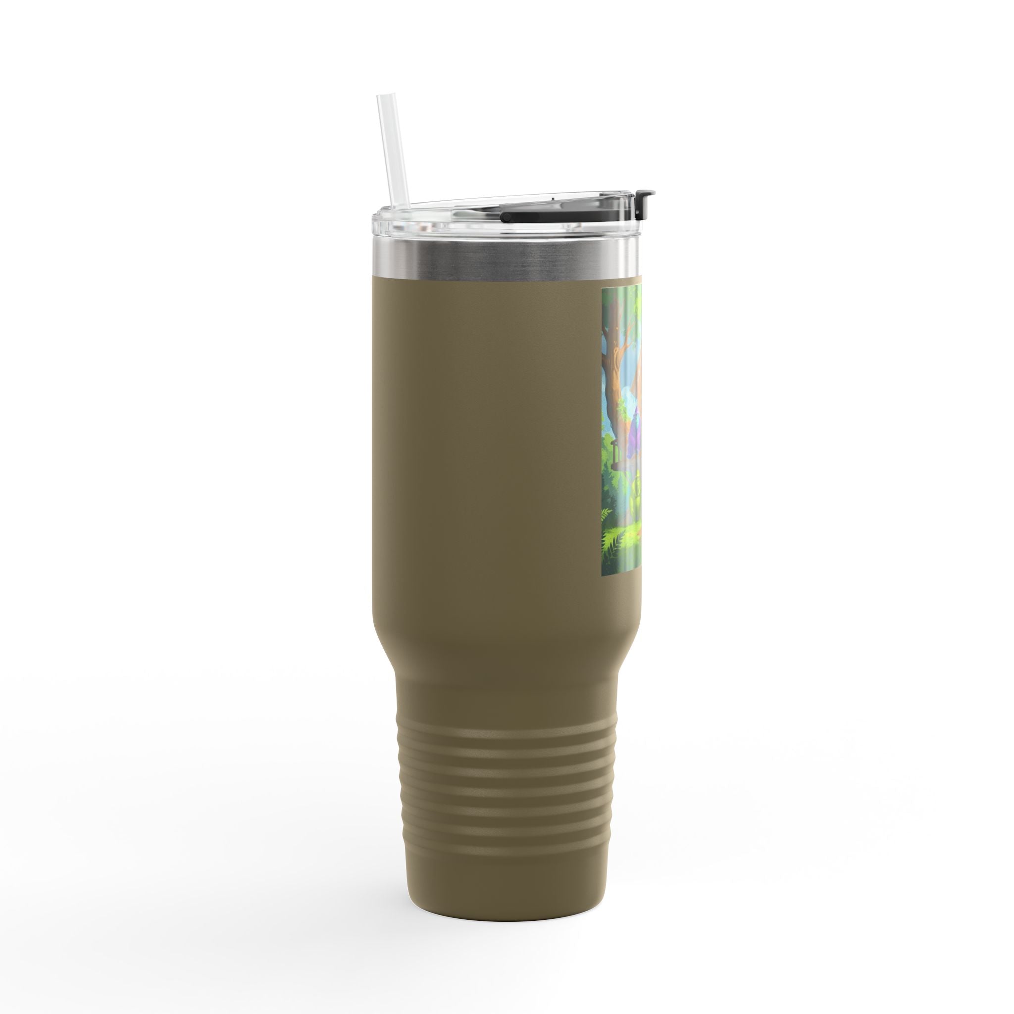 Vibrant Insulated Travel Mug, 40oz - Perfect for Outdoor Adventures, Gifts for Coffee Lovers, Eco-Friendly Insulated Drinkware