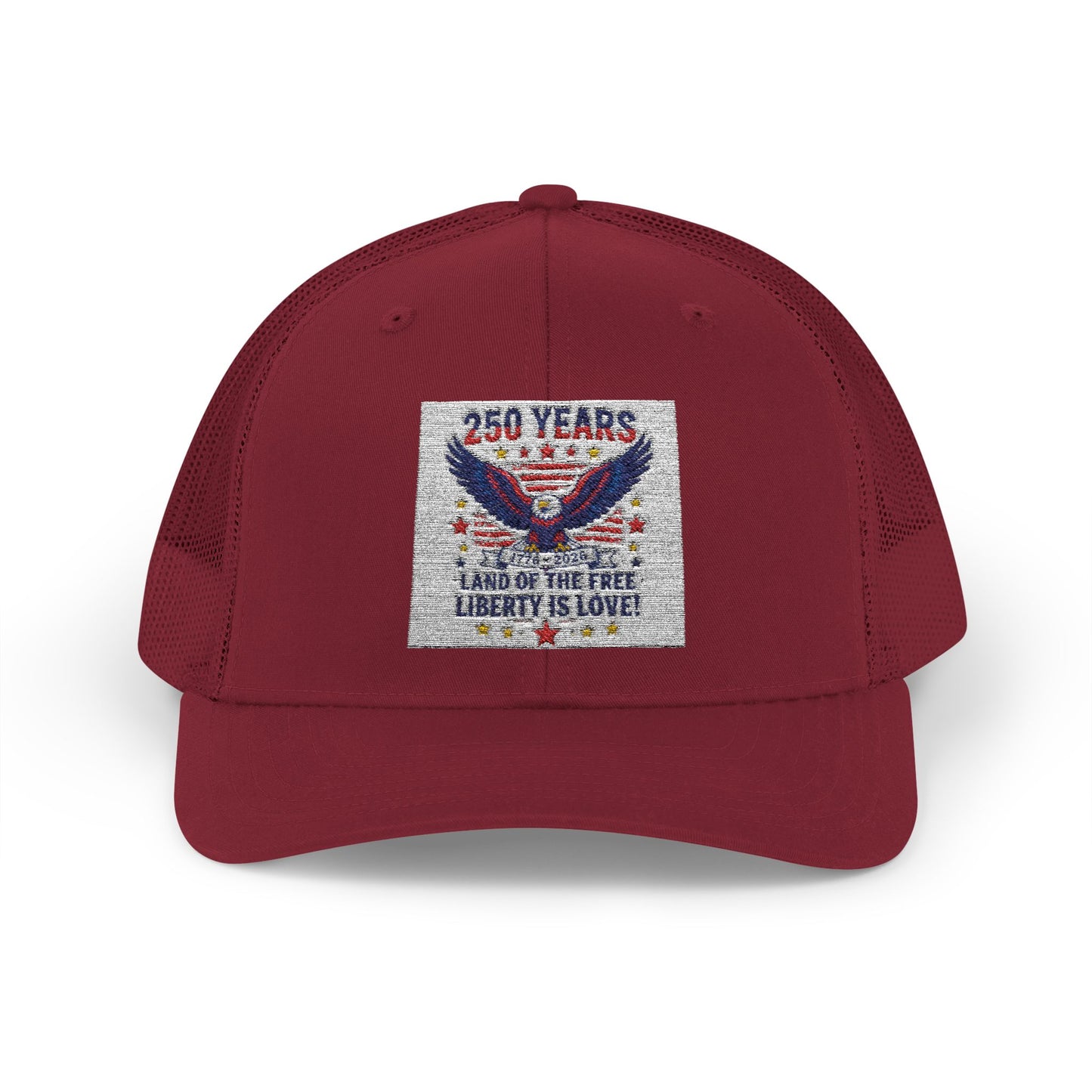 Patriotic Eagle Snapback Trucker Cap — USA Flag Graphic