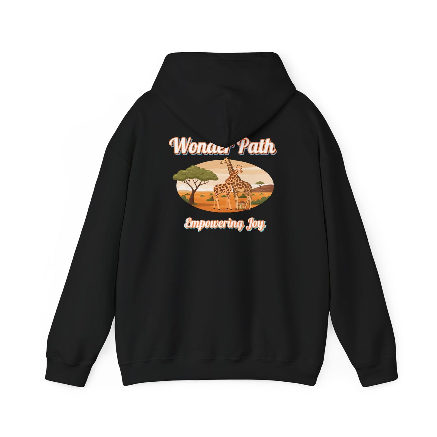 Giraffe Love Hoodie – "Love Is Strength" Wonder Path Empowering Joy Sweatshirt