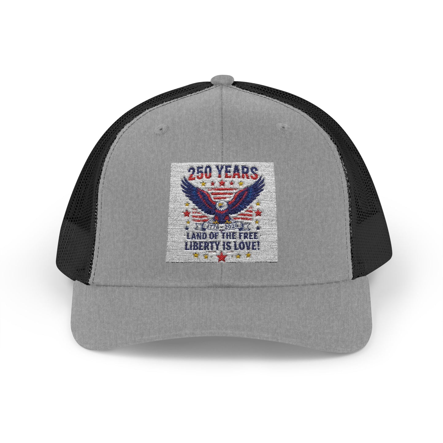 Patriotic Eagle Snapback Trucker Cap — USA Flag Graphic