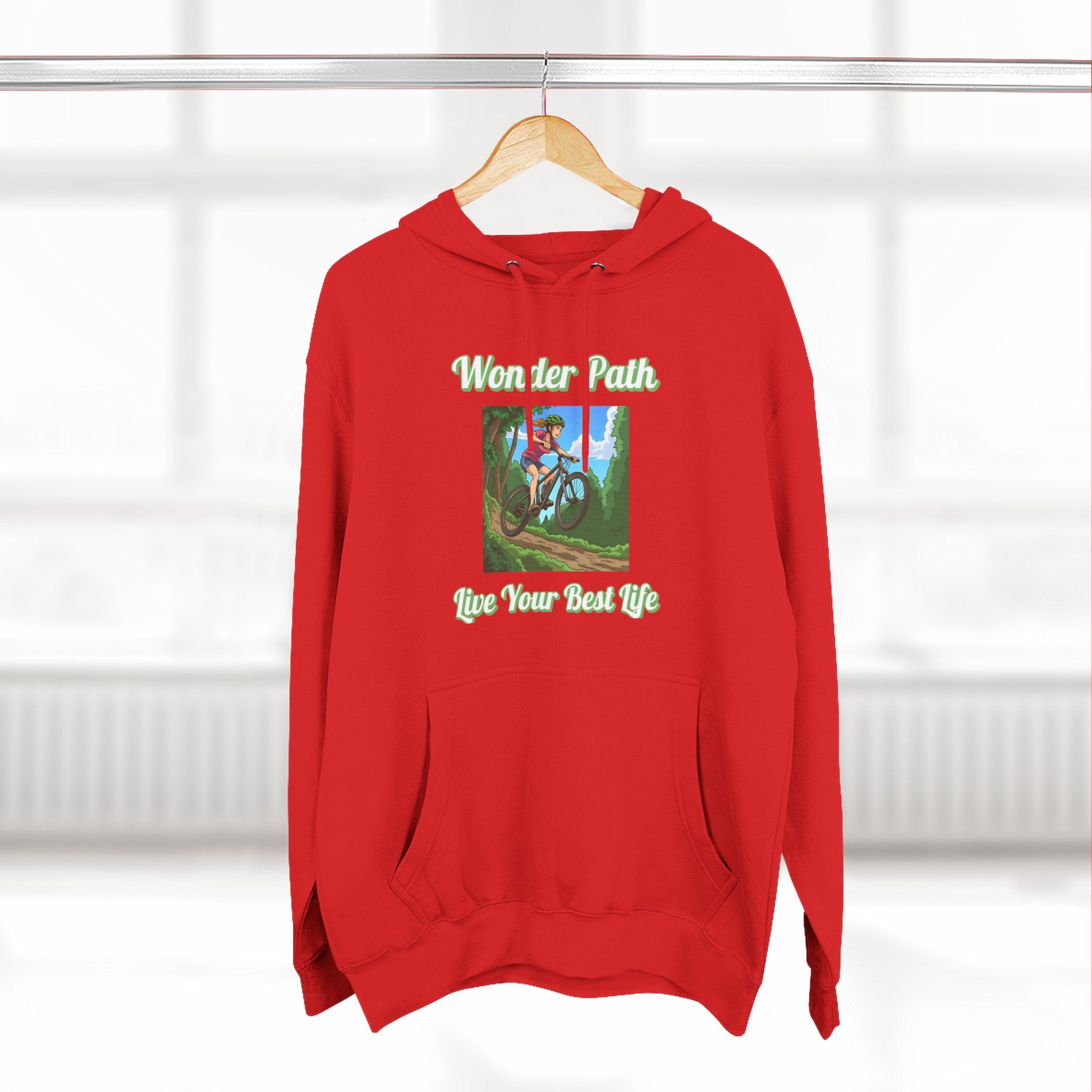 Inspirational Hoodie:  " Wonder Path, Live Your Best Life"