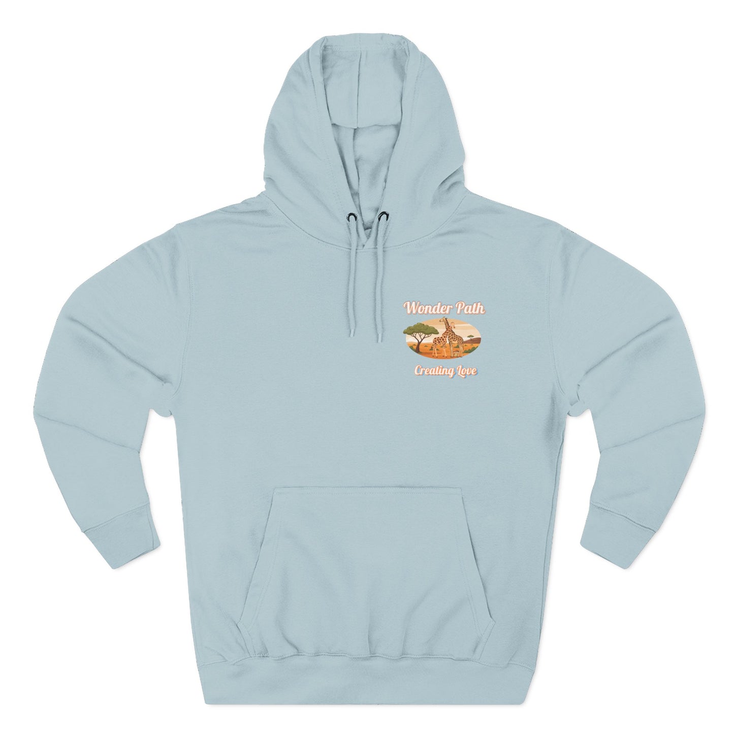 Giraffe 'Love Fearlessly' Hoodie — Animal Lover Graphic Fleece