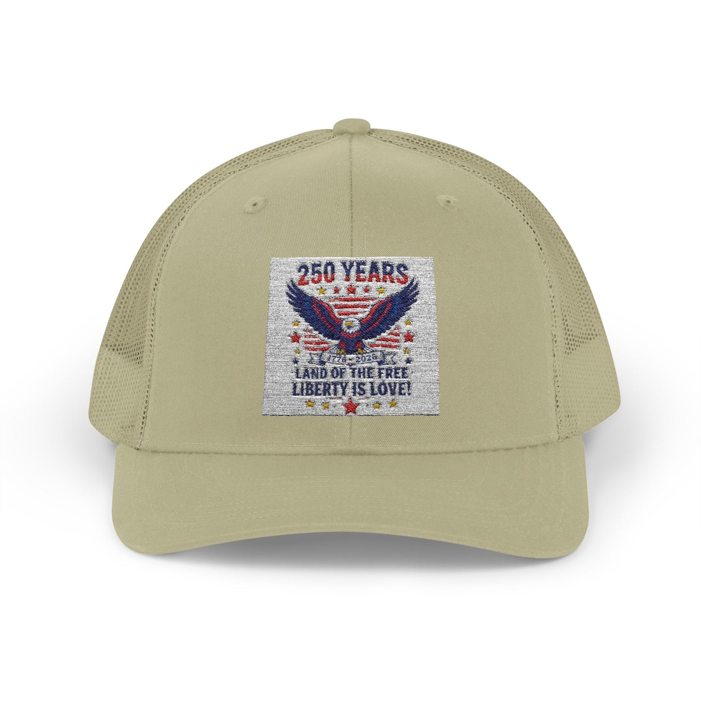 Patriotic Eagle Snapback Trucker Cap — USA Flag Graphic