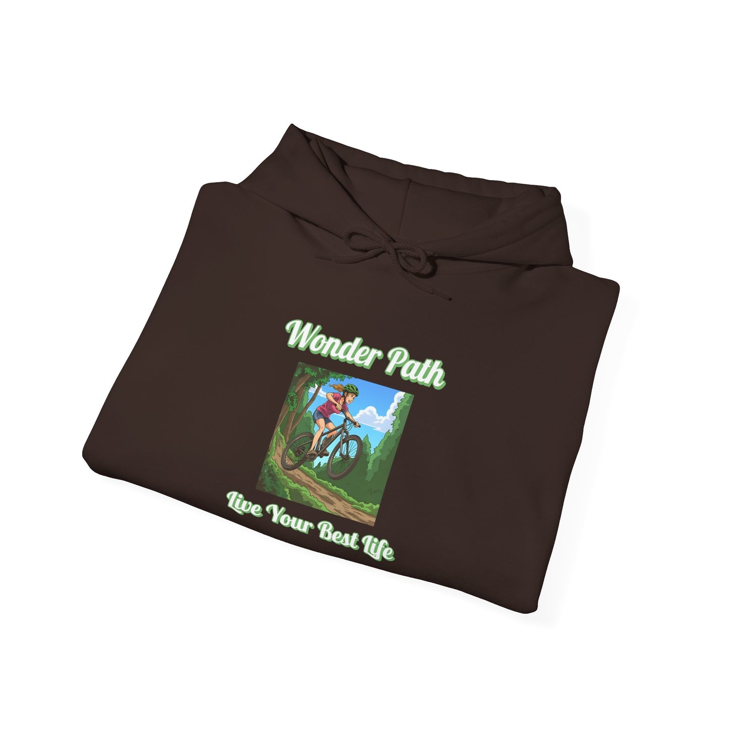Wonder Path Unisex Hooded Sweatshirt | Inspirational Sweatshirt, Cozy Casual Wear, Gift for Nature Lovers, Unique Hoodie, Everyday Comfort