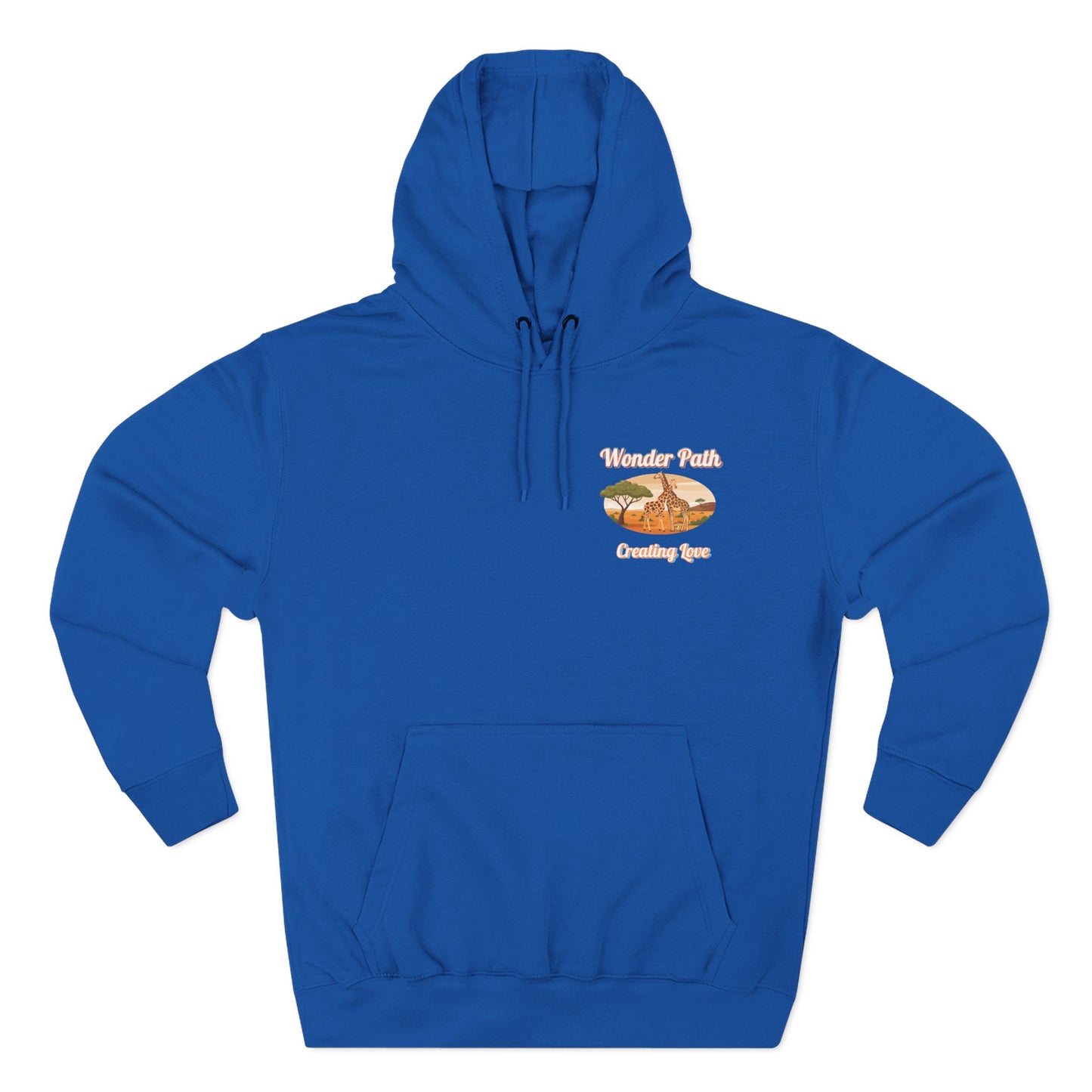 Giraffe 'Love Fearlessly' Hoodie — Animal Lover Graphic Fleece