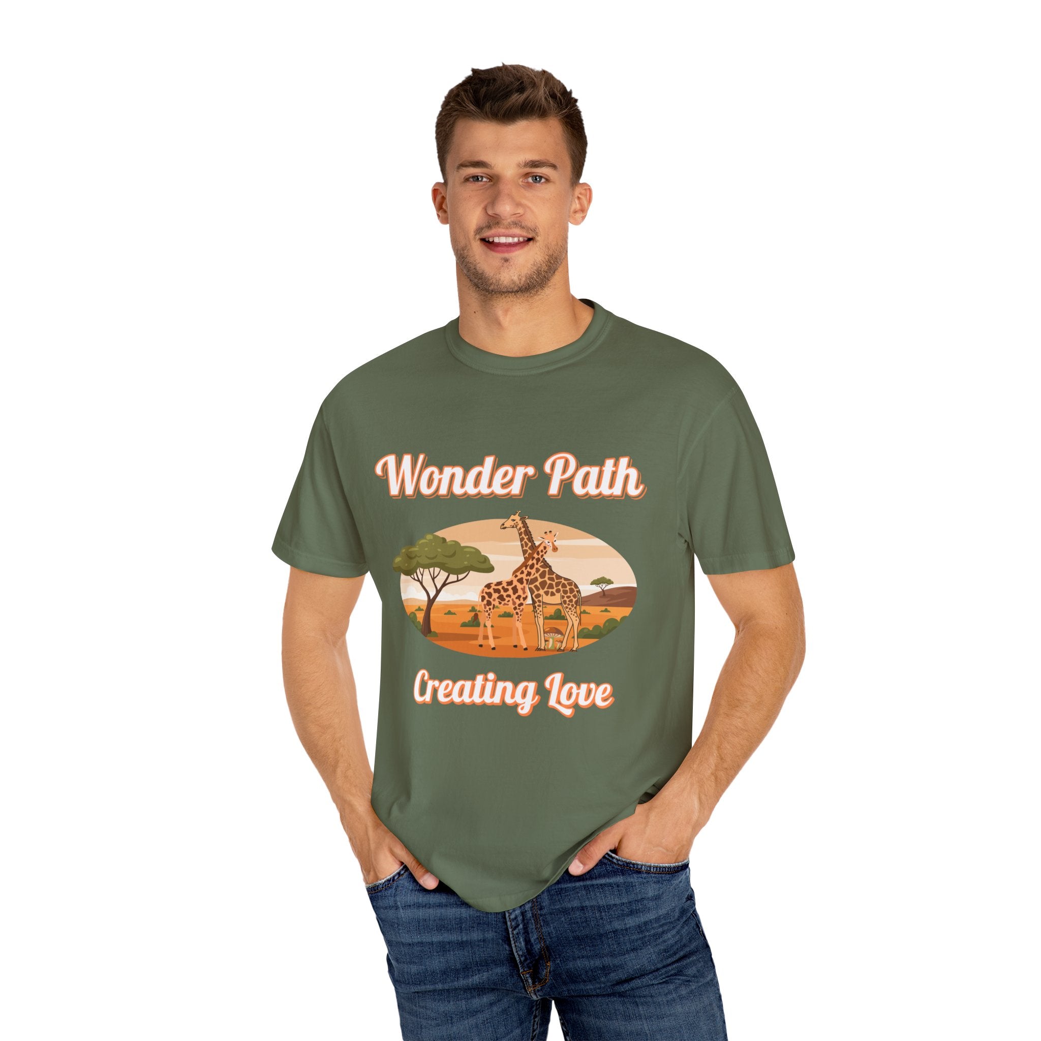 Giraffe Safari «Wonder Path Creating Love» T-Shirt