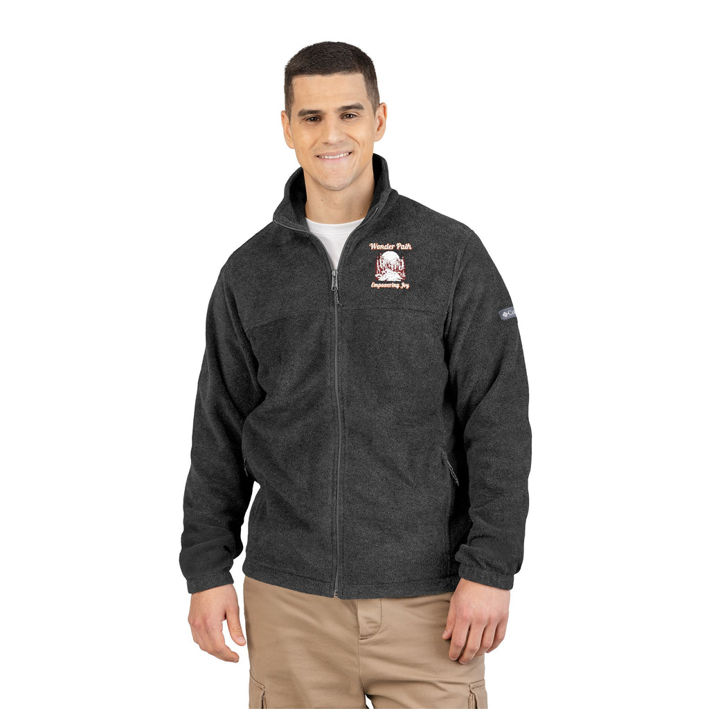 Embroidered Unisex Columbia Fleece Jacket - Cozy Style for All Seasons