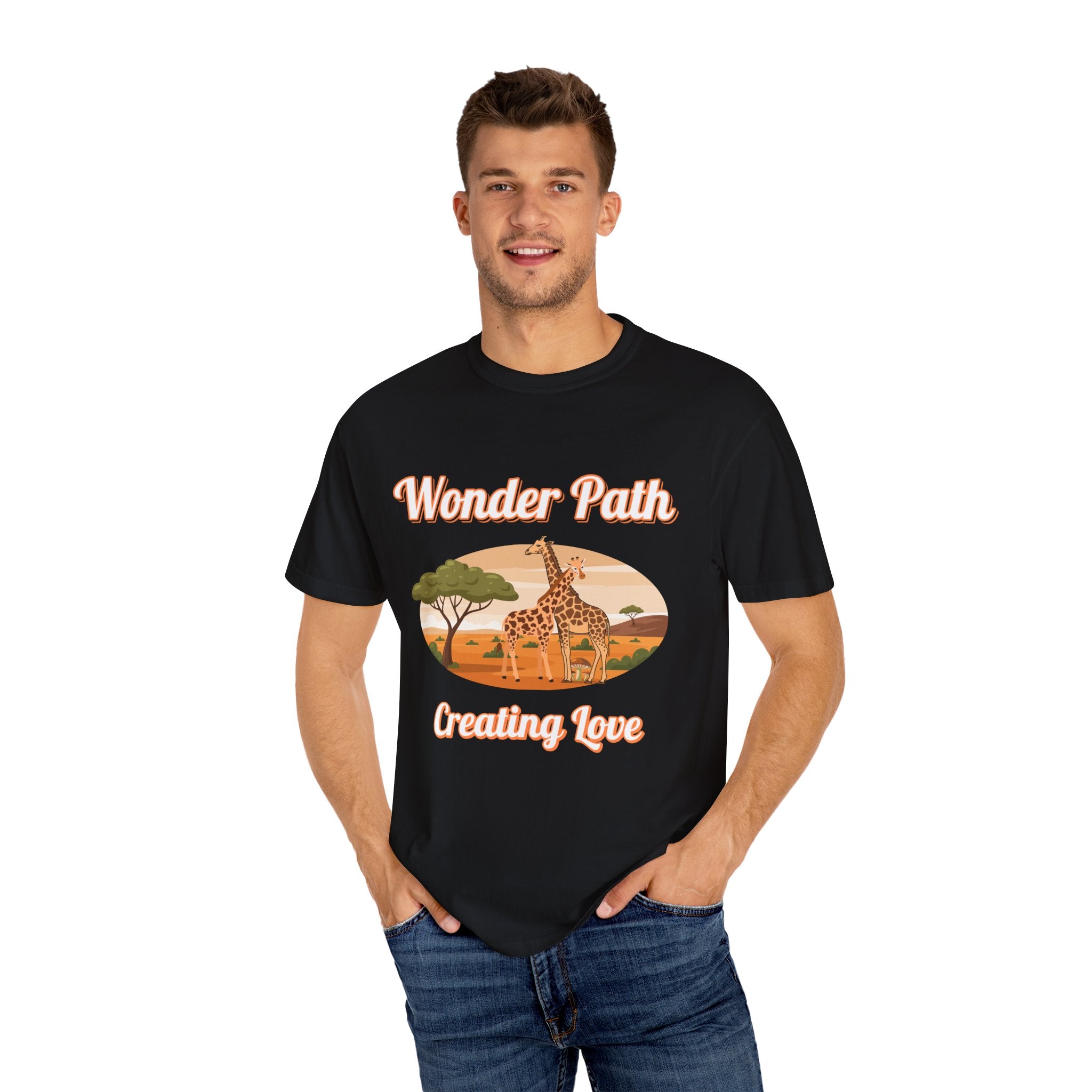 Giraffe Safari «Wonder Path Creating Love» T-Shirt