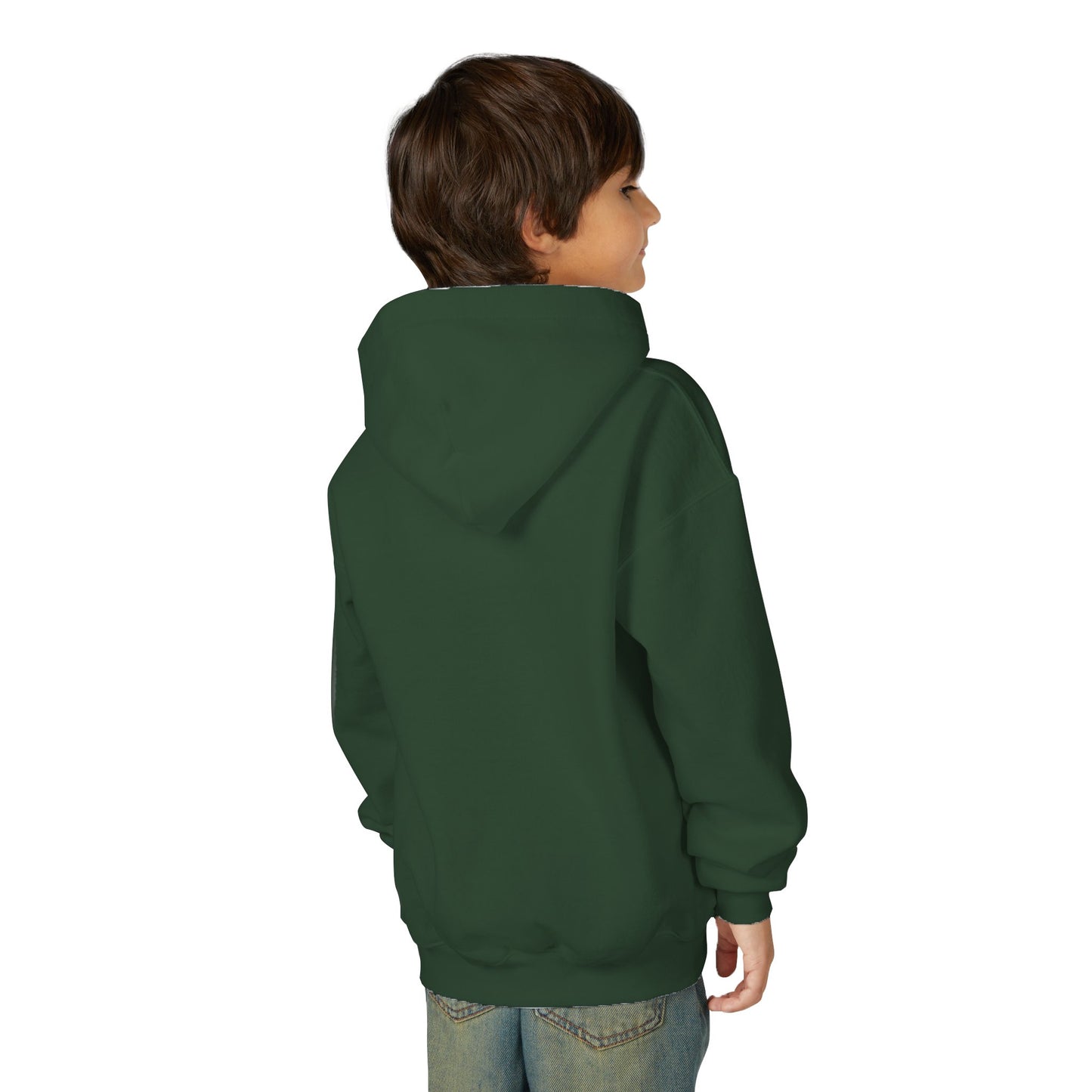 Youth Hoodie with Fun Bigfoot Design, Casual Sweatshirt for Kids, Perfect for Camp, Holidays, or Everyday Wear