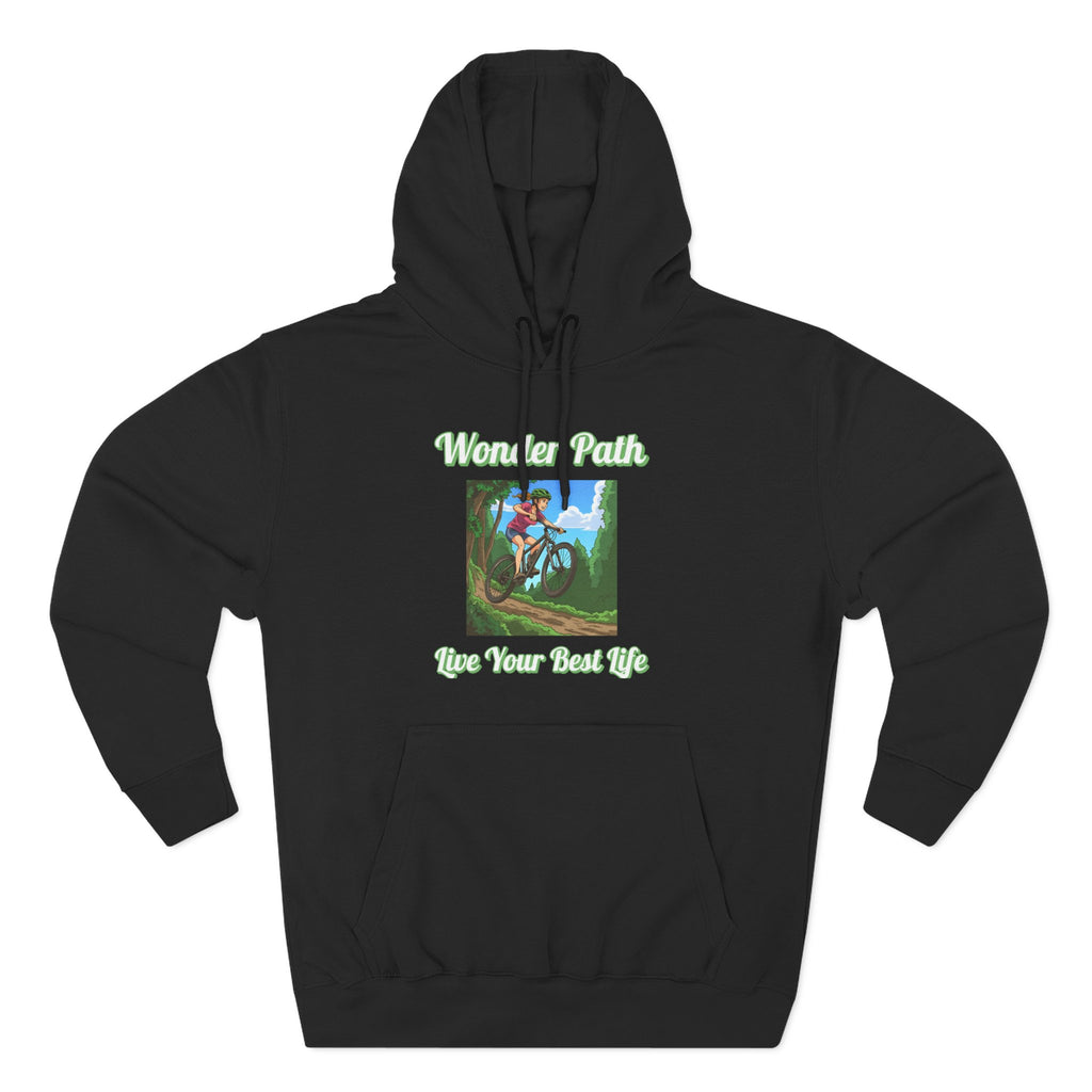 Inspirational Hoodie:  " Wonder Path, Live Your Best Life"