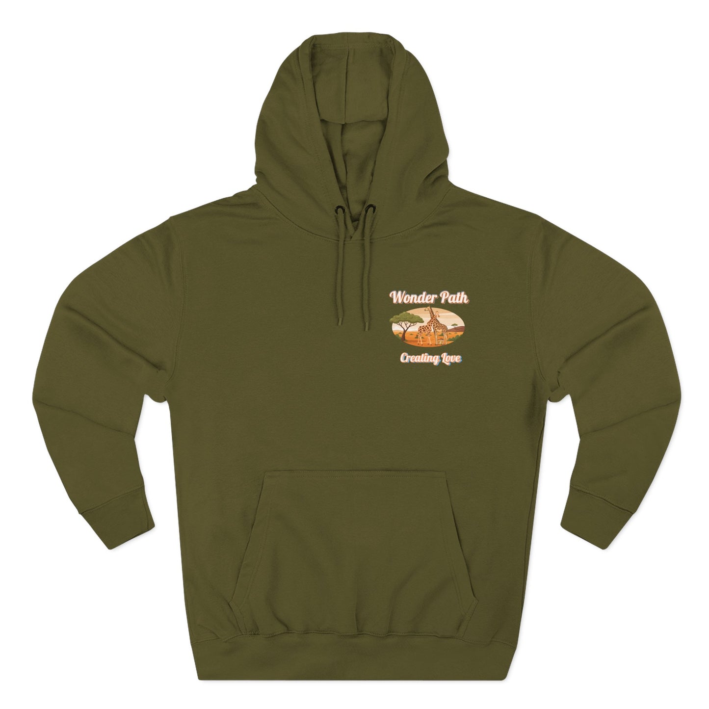 Giraffe 'Love Fearlessly' Hoodie — Animal Lover Graphic Fleece