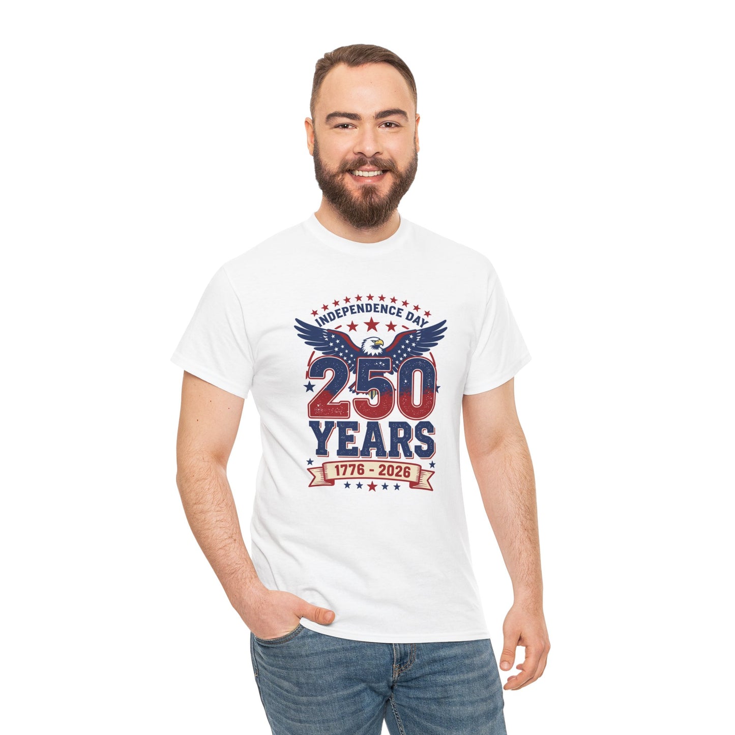 250 Years Independence Day T-Shirt — 1776–2026 Patriotic Eagle Tee