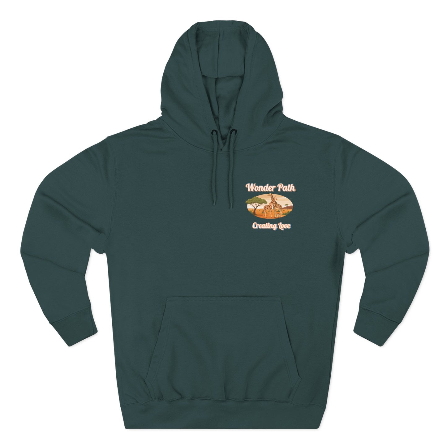 Giraffe 'Love Fearlessly' Hoodie — Animal Lover Graphic Fleece