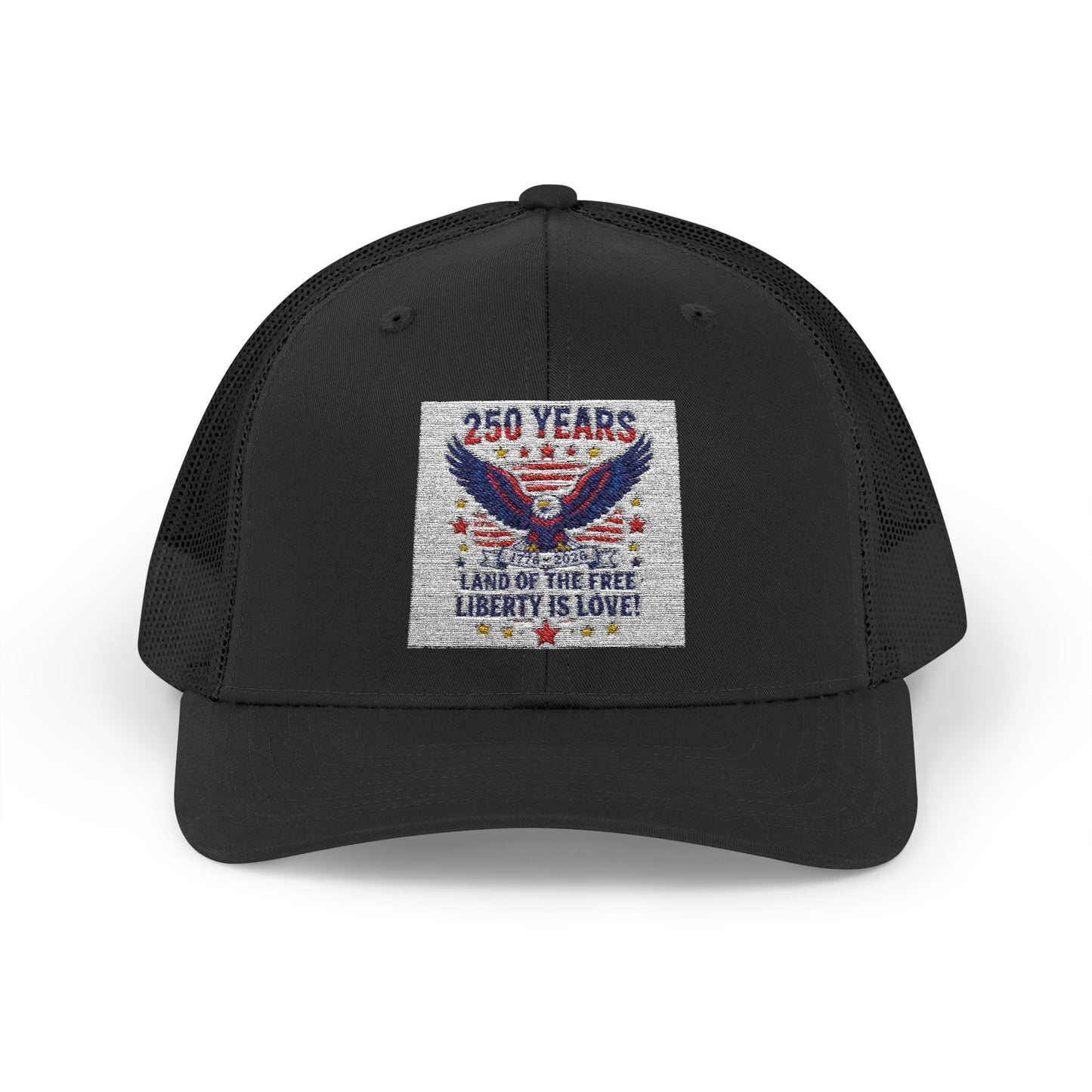 Patriotic Eagle Snapback Trucker Cap — USA Flag Graphic