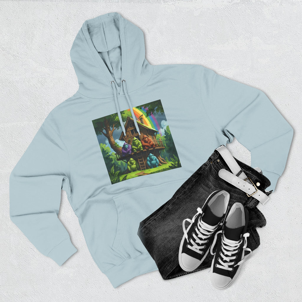 Cozy Treehouse Fantasy Hoodie — Whimsical Forest Cabin Design