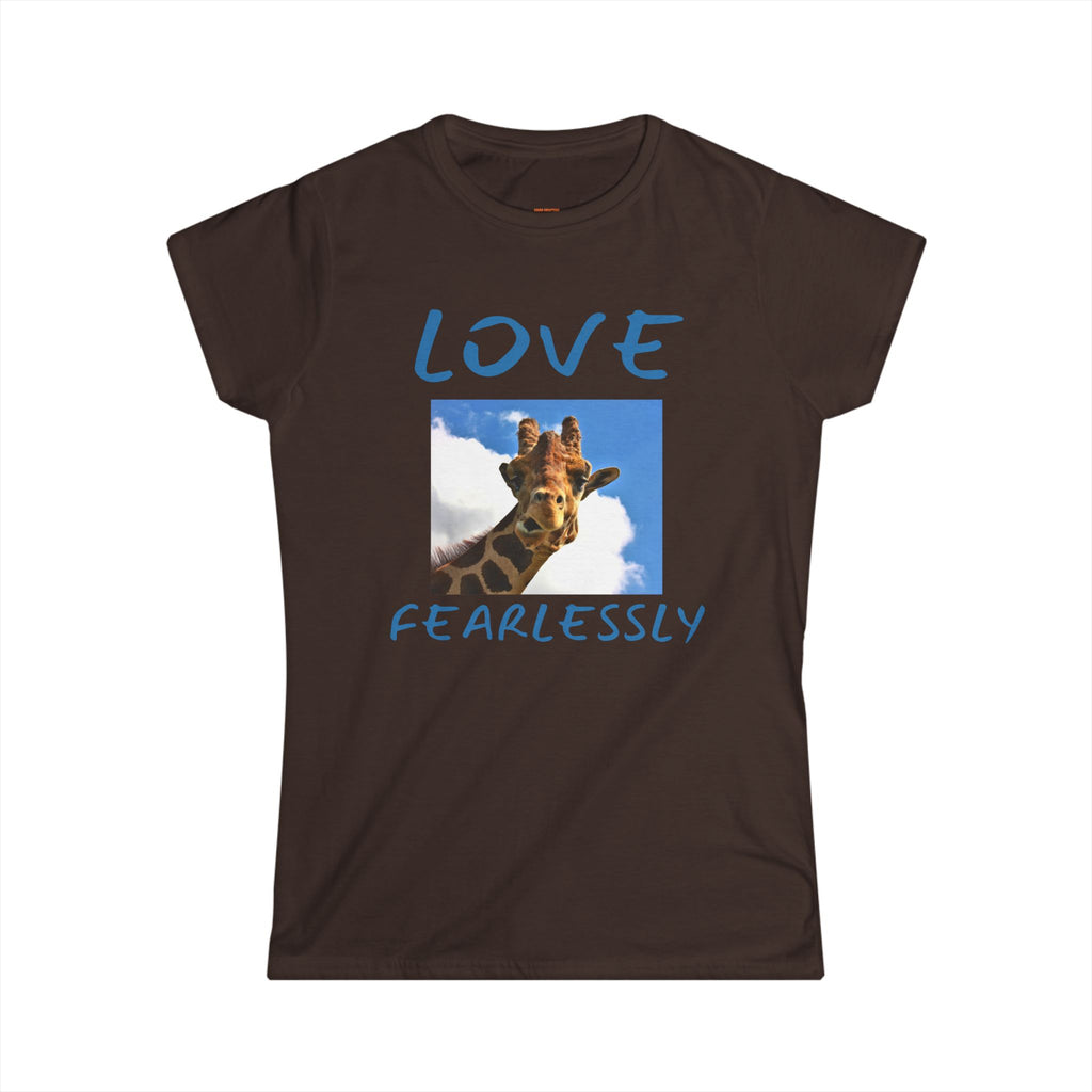 Giraffe Love Women's Tee — Cute Photo Print T‑Shirt