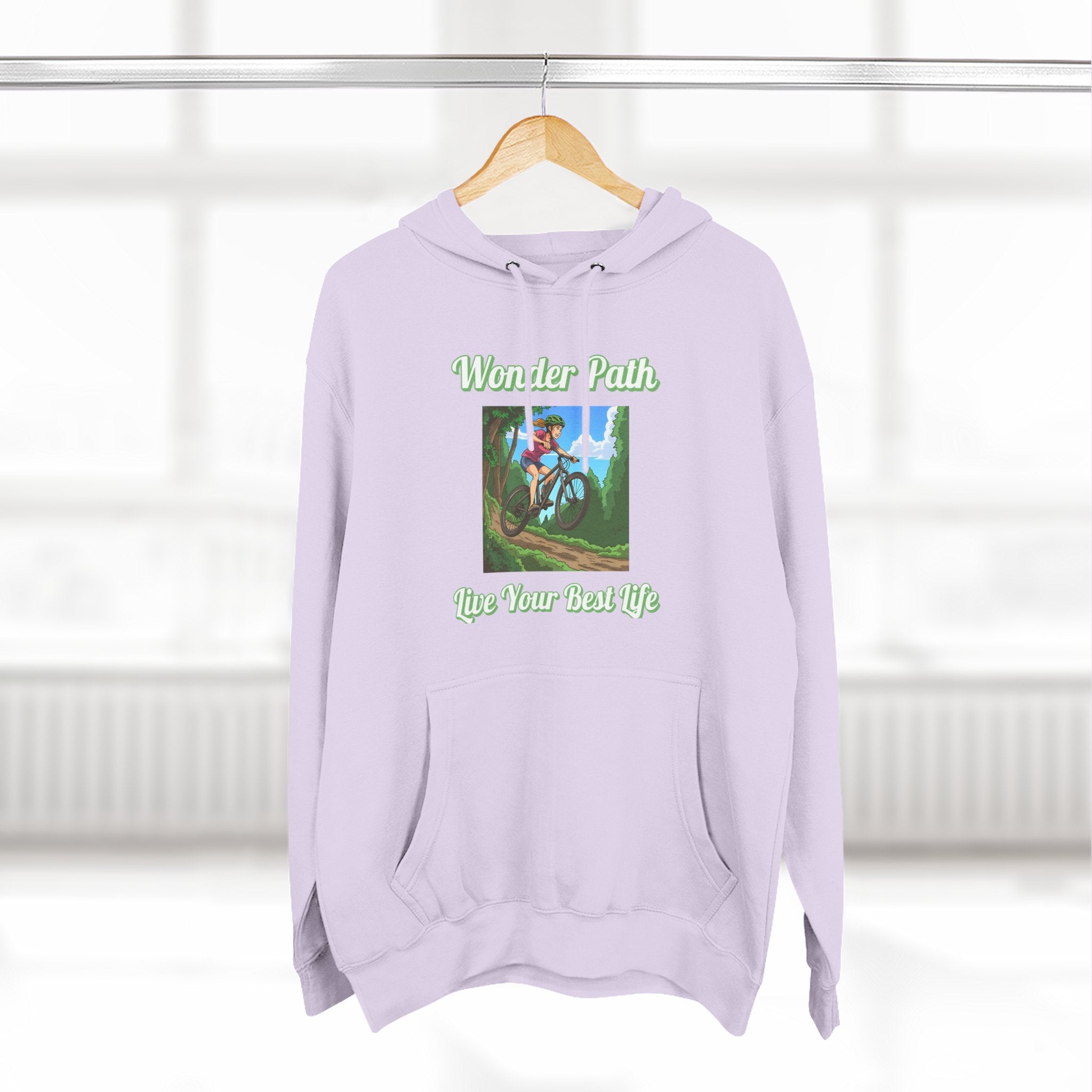 Inspirational Hoodie:  " Wonder Path, Live Your Best Life"