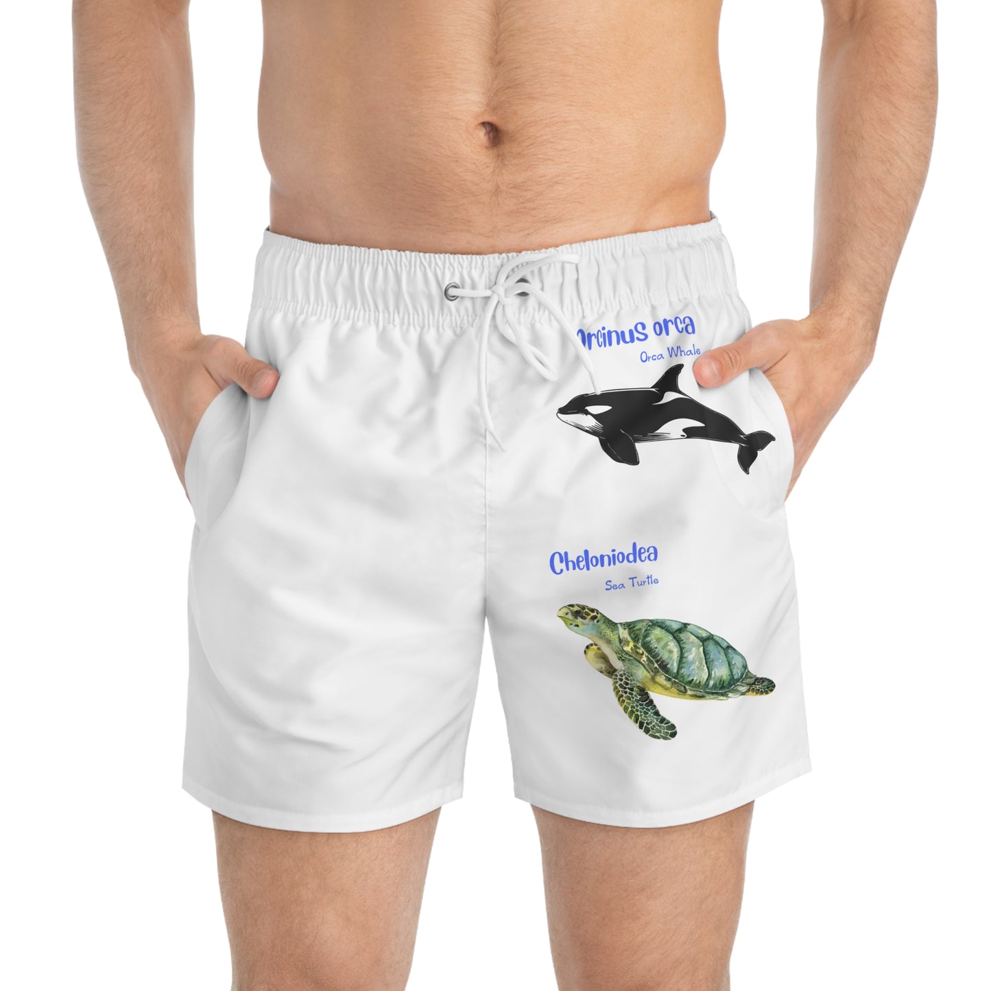 Giraffe Face Swim Trunks – Funny Animal Beach Shorts