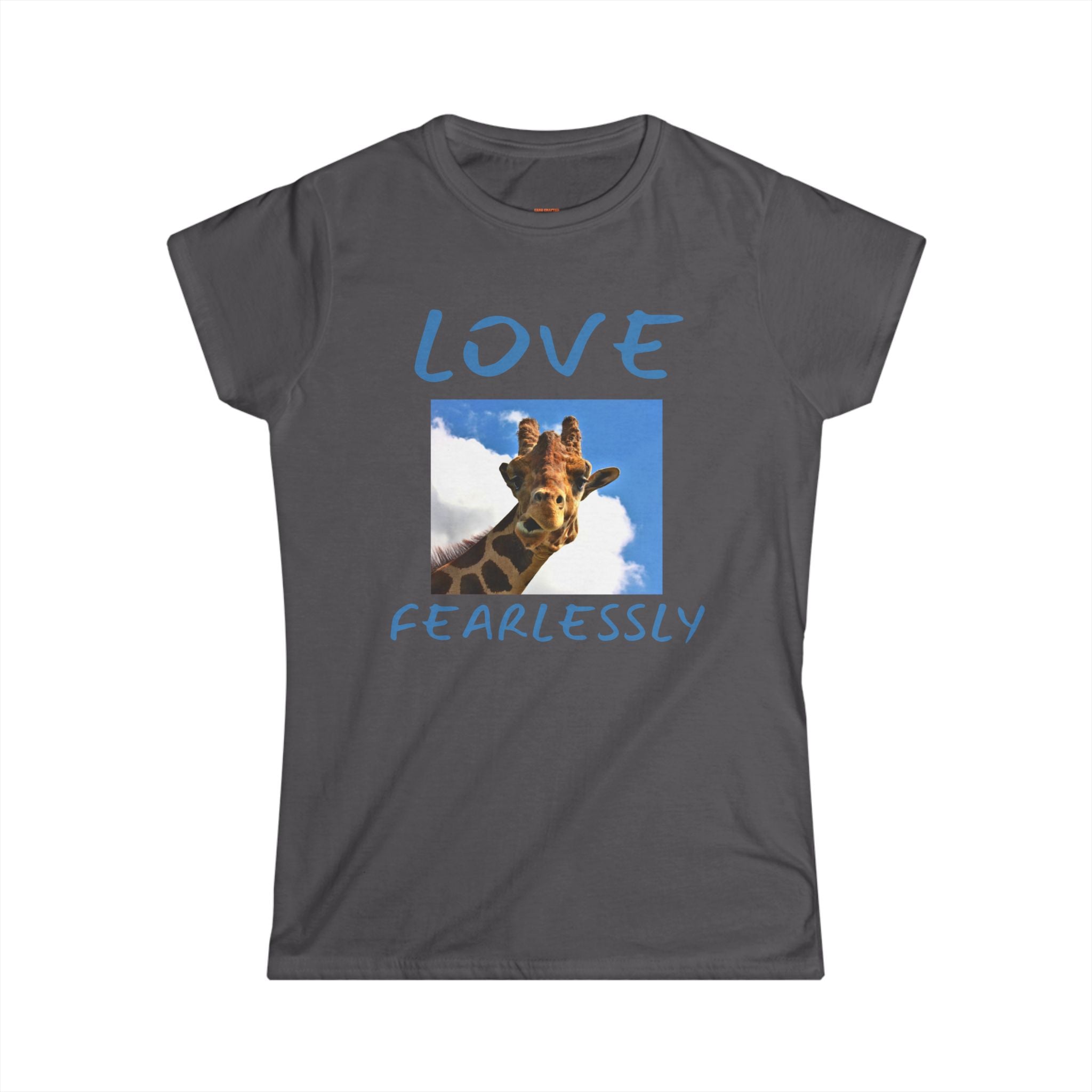 Giraffe Love Women's Tee — Cute Photo Print T‑Shirt